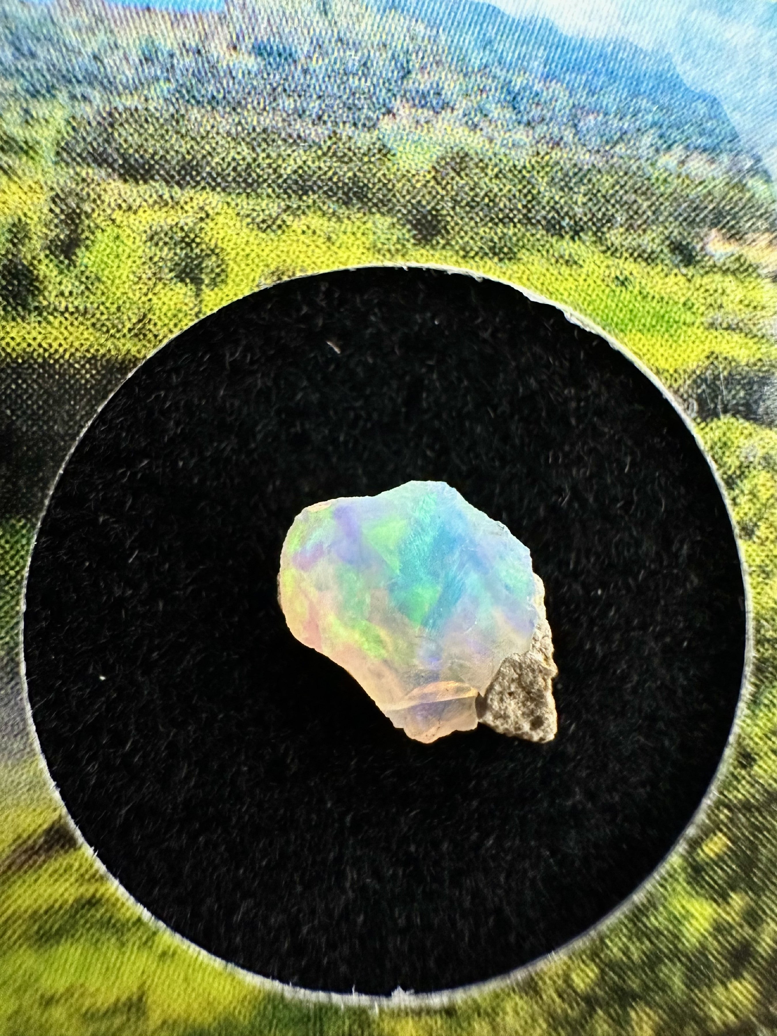Precious opal in box – Welo, Ethiopia - OP154