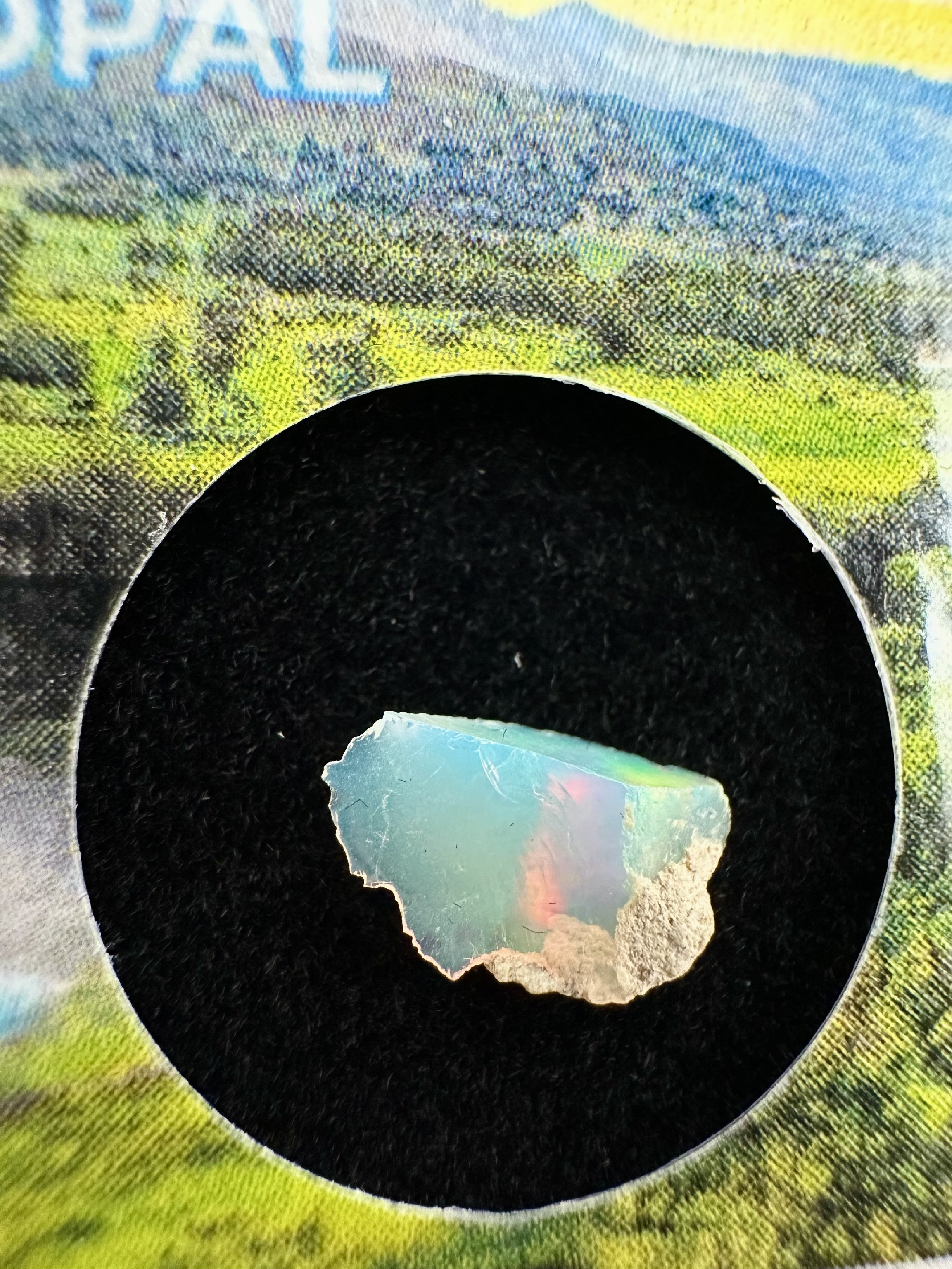 Precious opal in box – Welo, Ethiopia - OP155