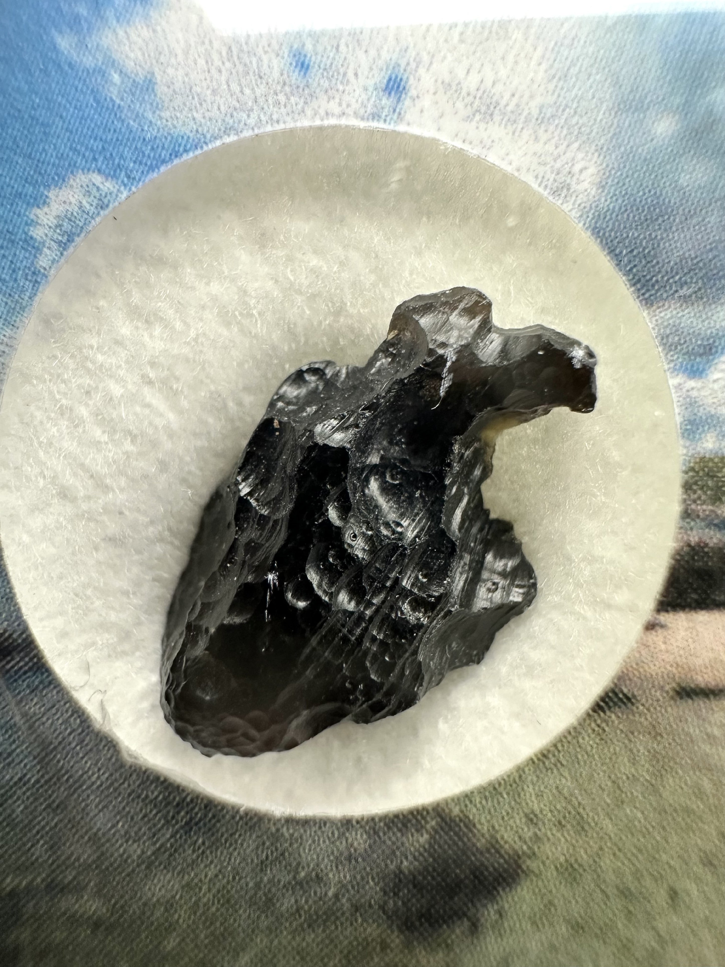Bilitonite "Batu Satam" in box – Belitung, Indonesia - BI066