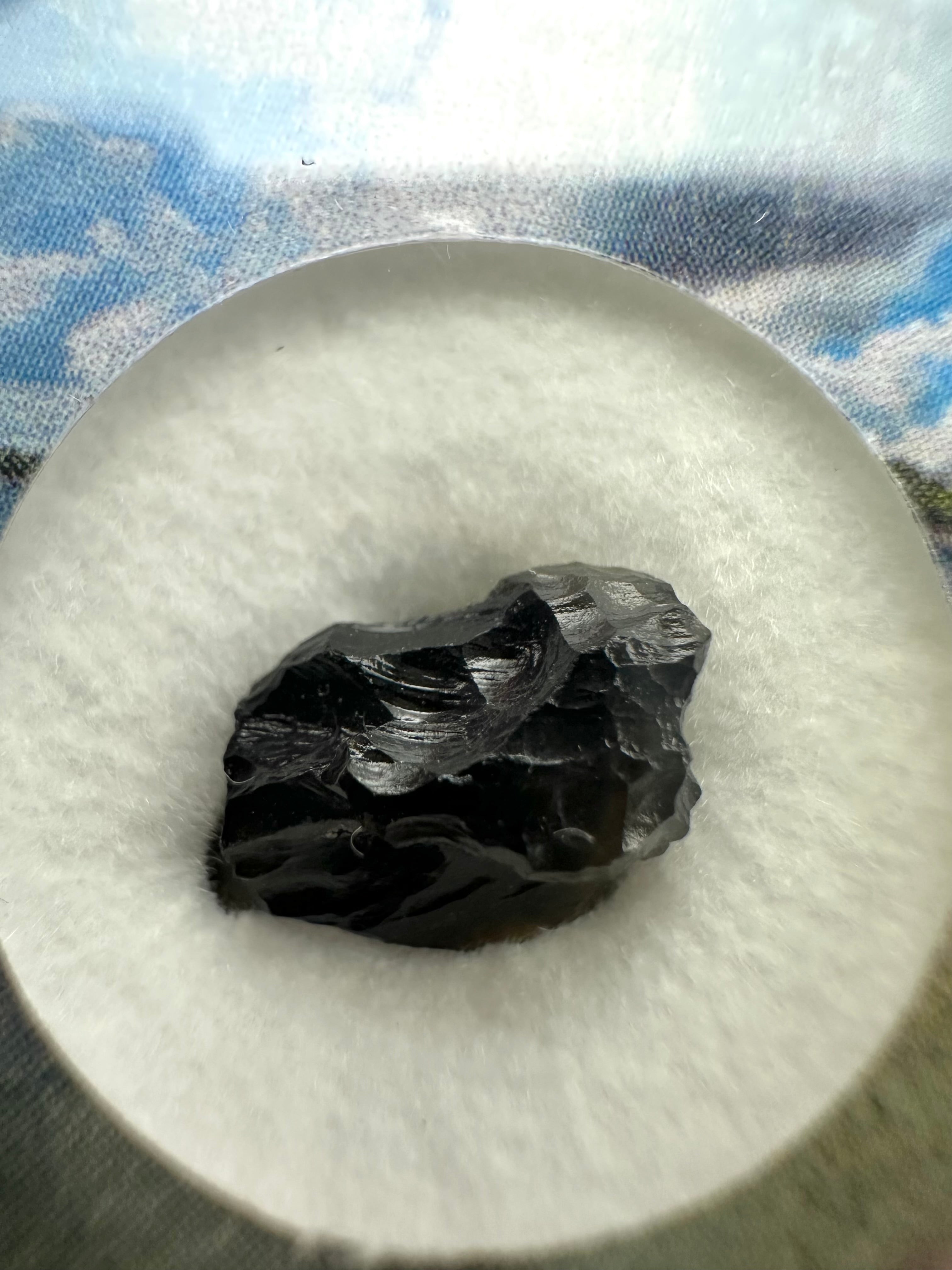 Bilitonite "Batu Satam" in box – Belitung, Indonesia - BI074