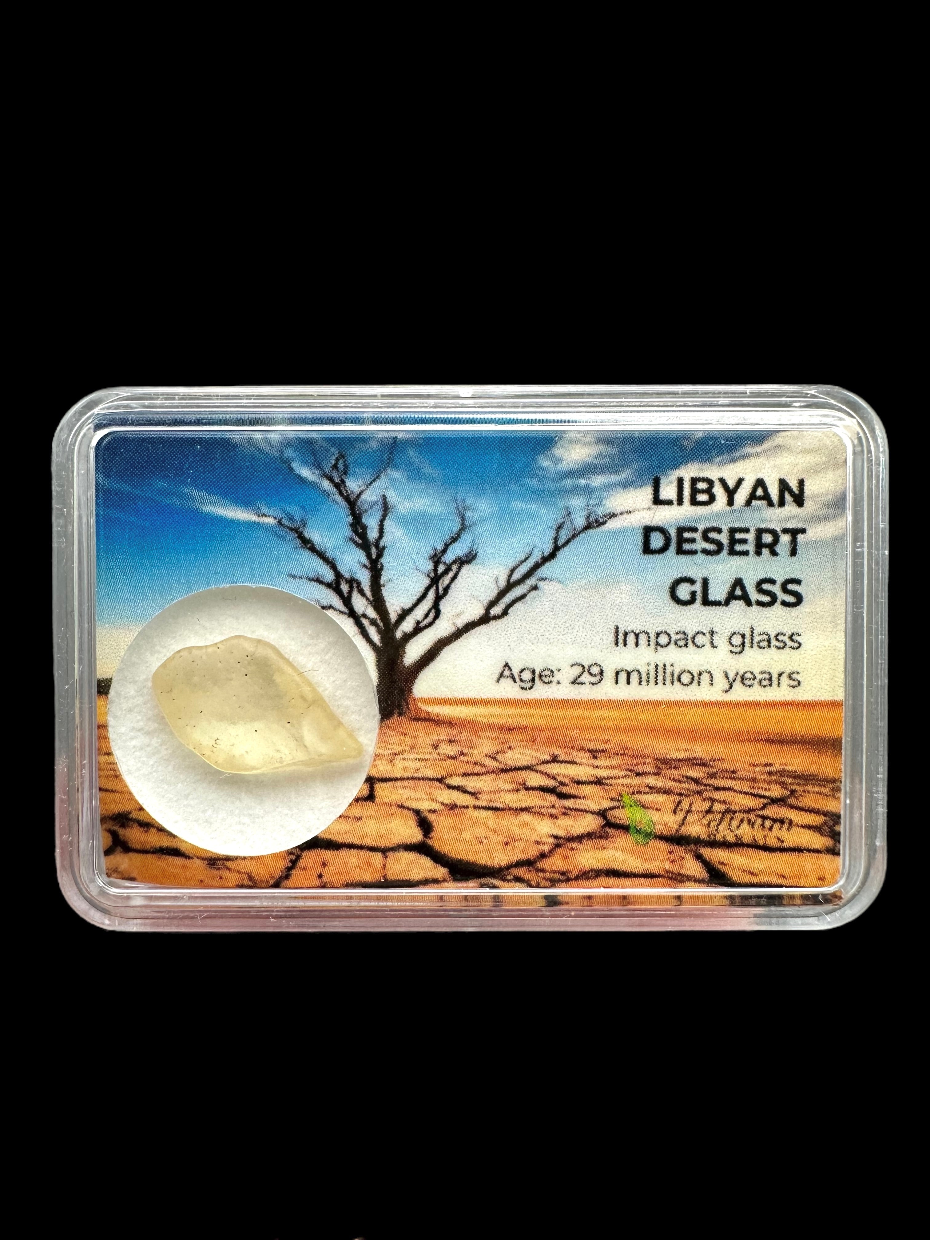 Libyan desert glass in box