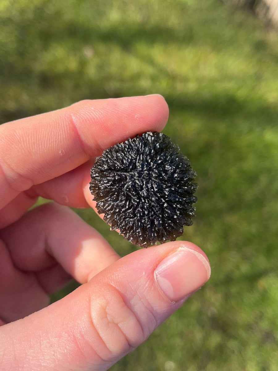 Moldavite grezza da collezione — Nesmen - Collezione Privata