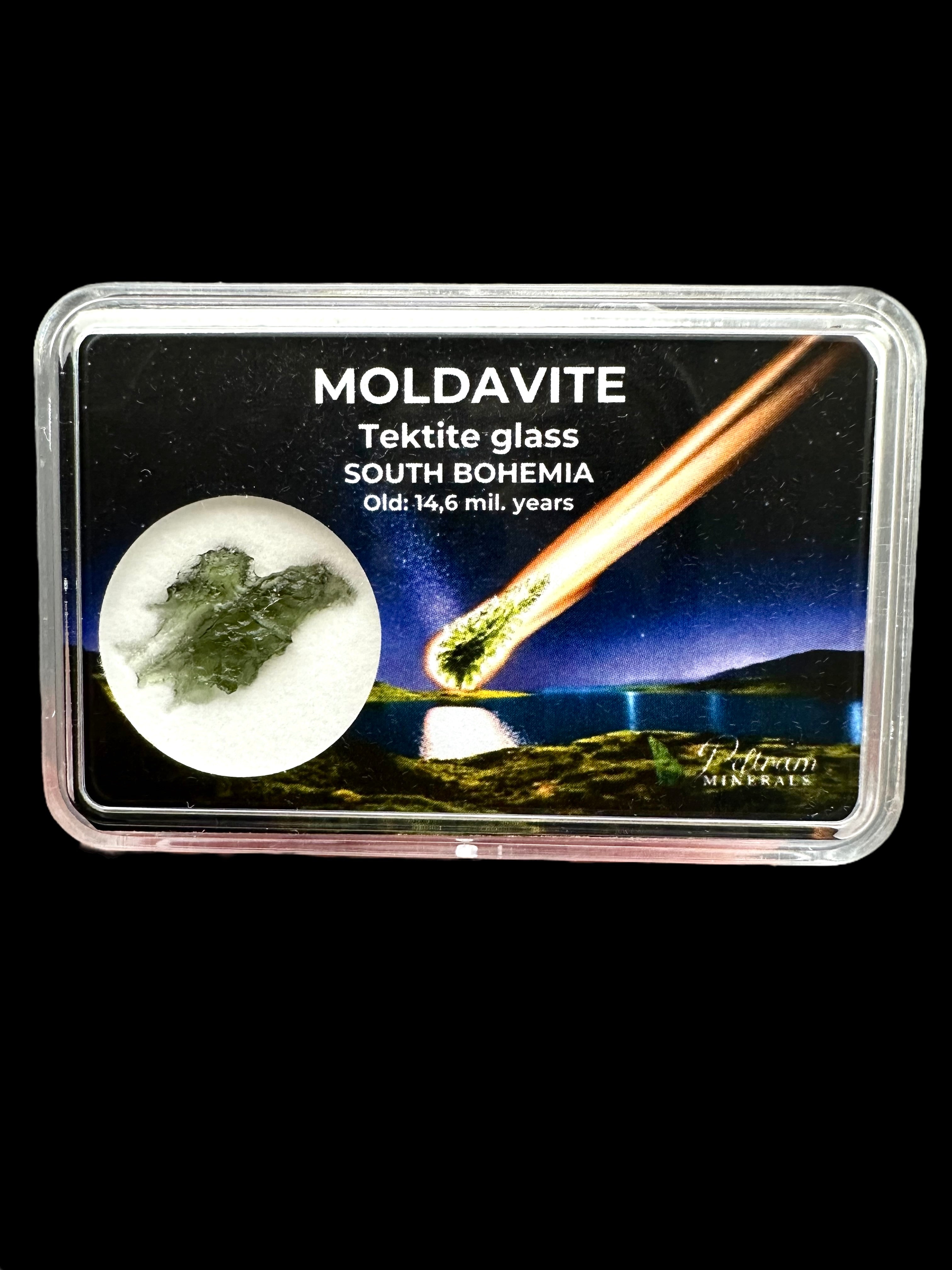 Moldavite in box - Nesmen