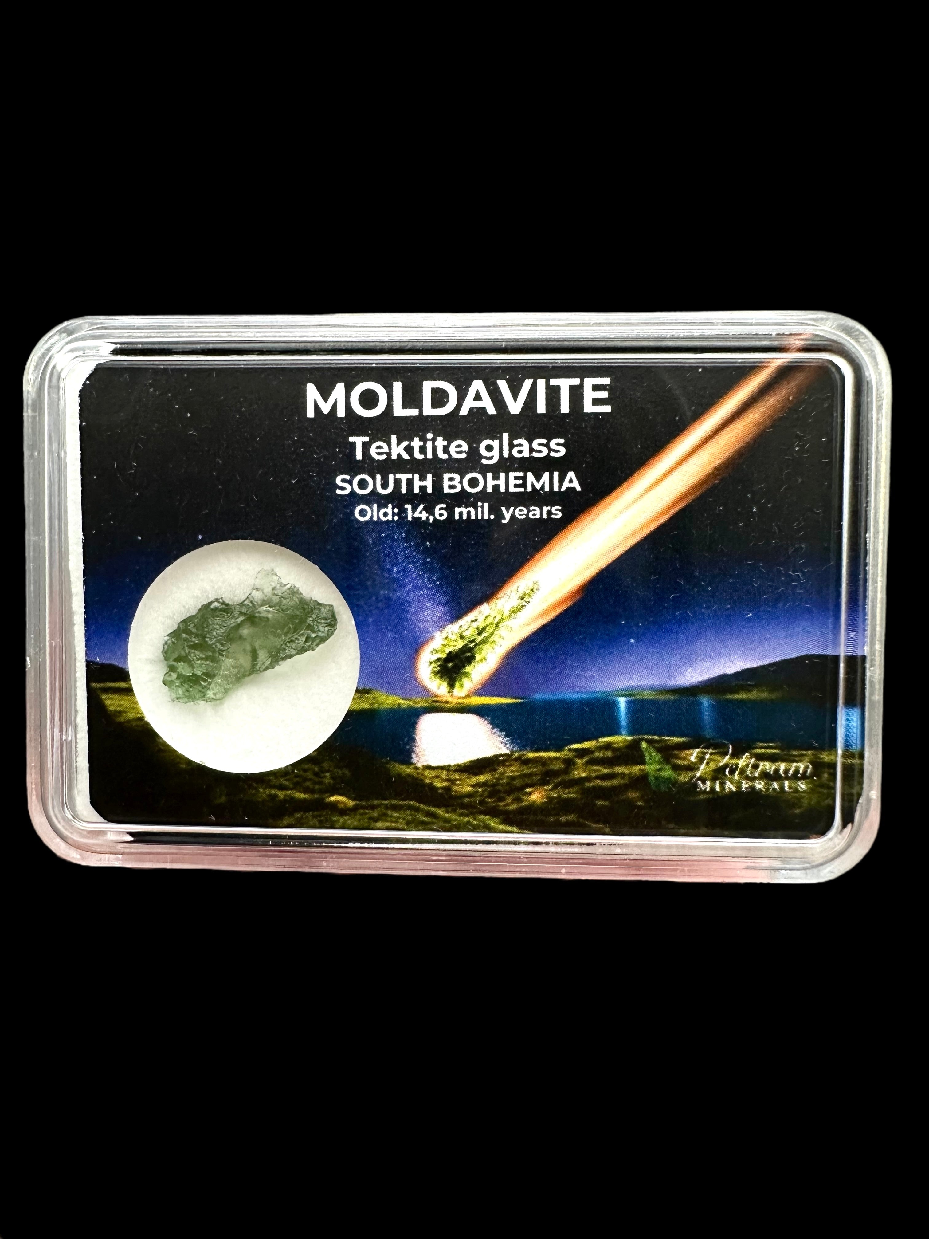 Moldavite in box - Nesmen