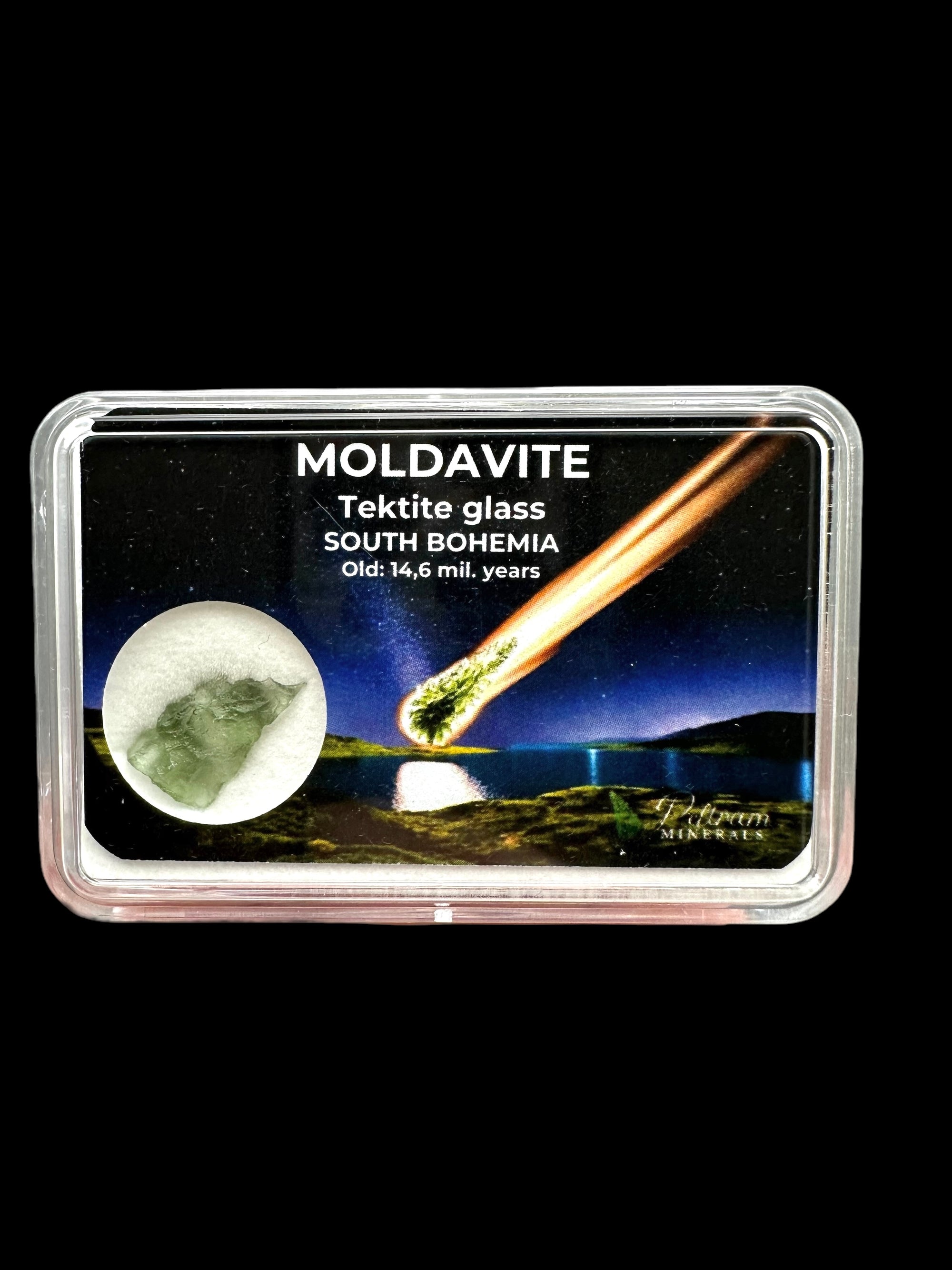 Moldavite in box - Nesmen