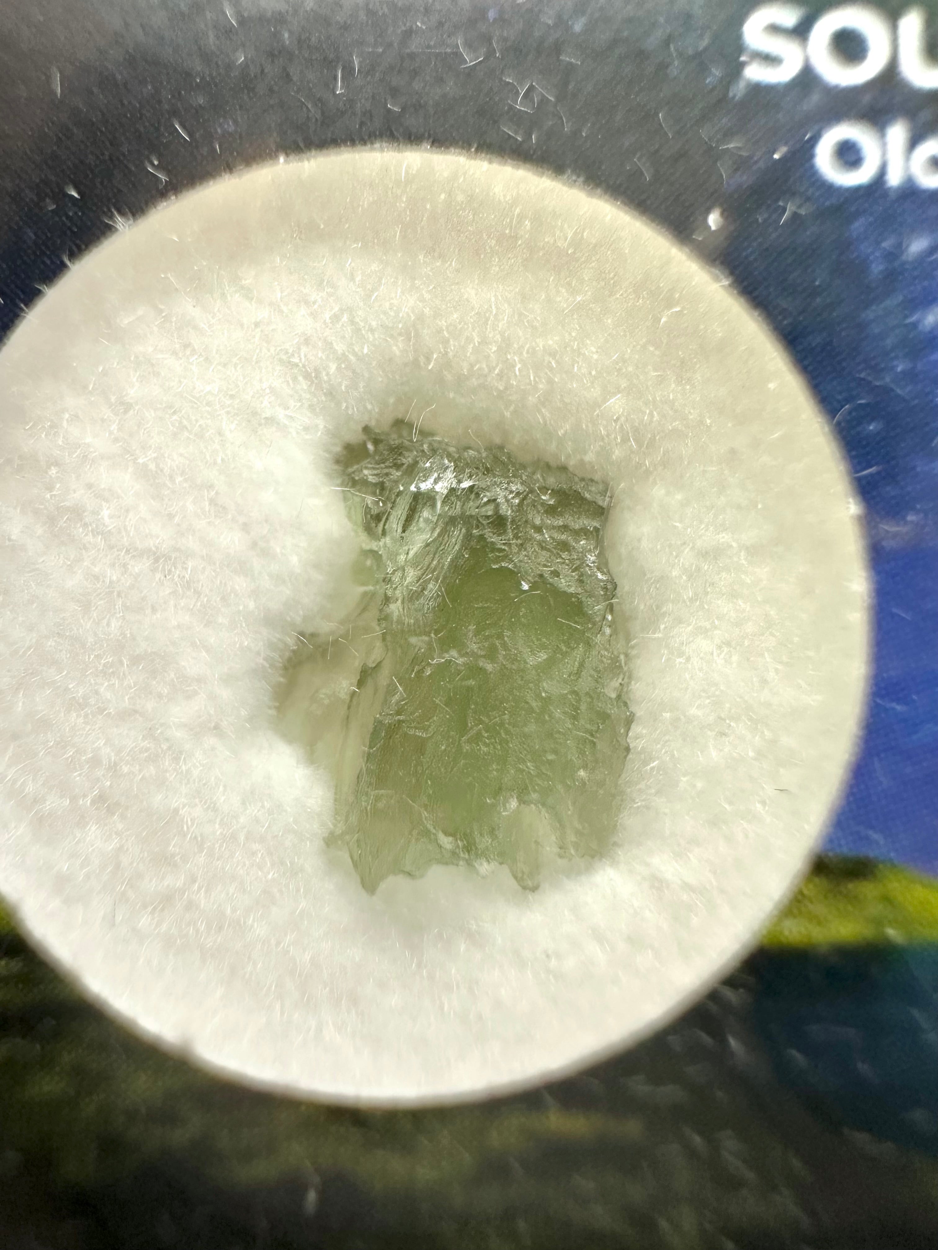 Moldavite in box - Nesmen - VVK28