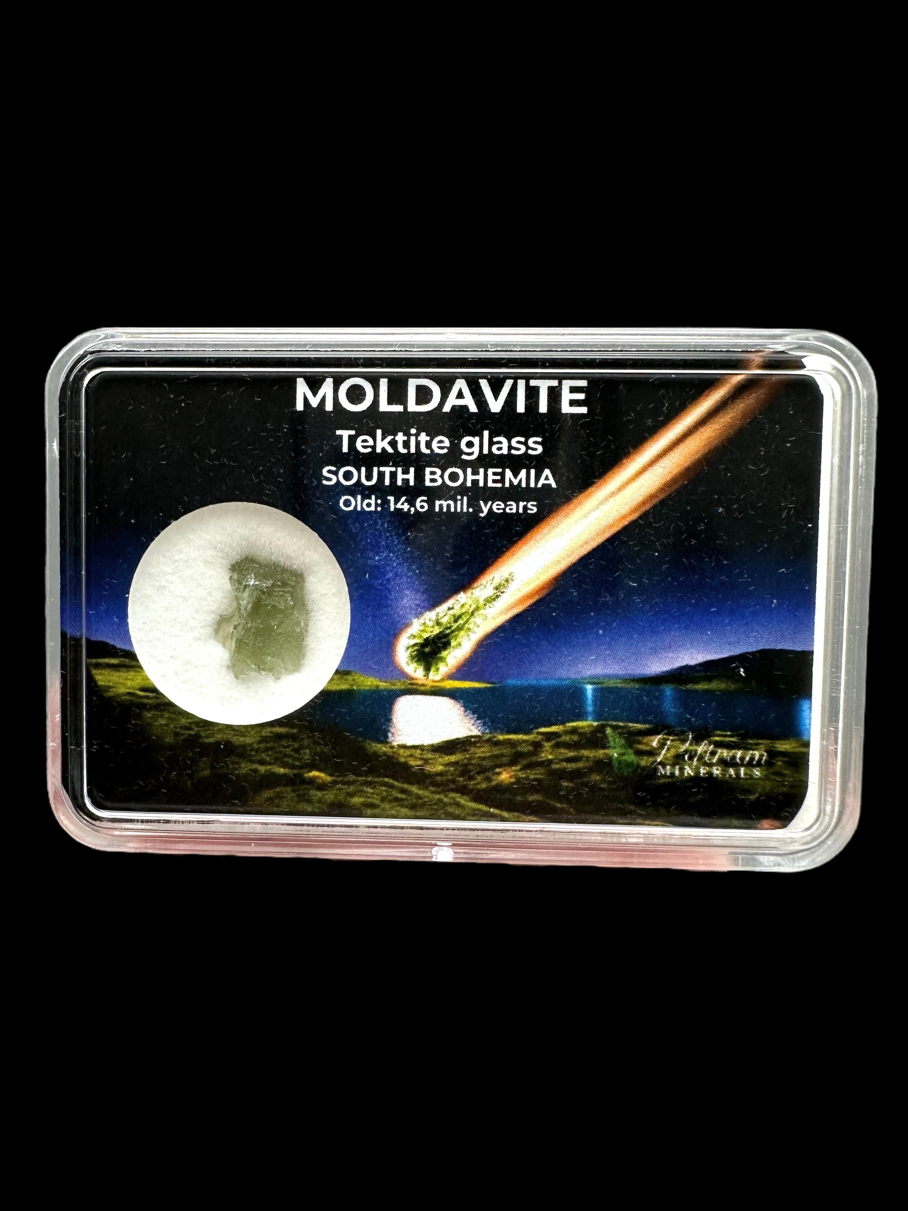 Moldavite in box - Nesmen