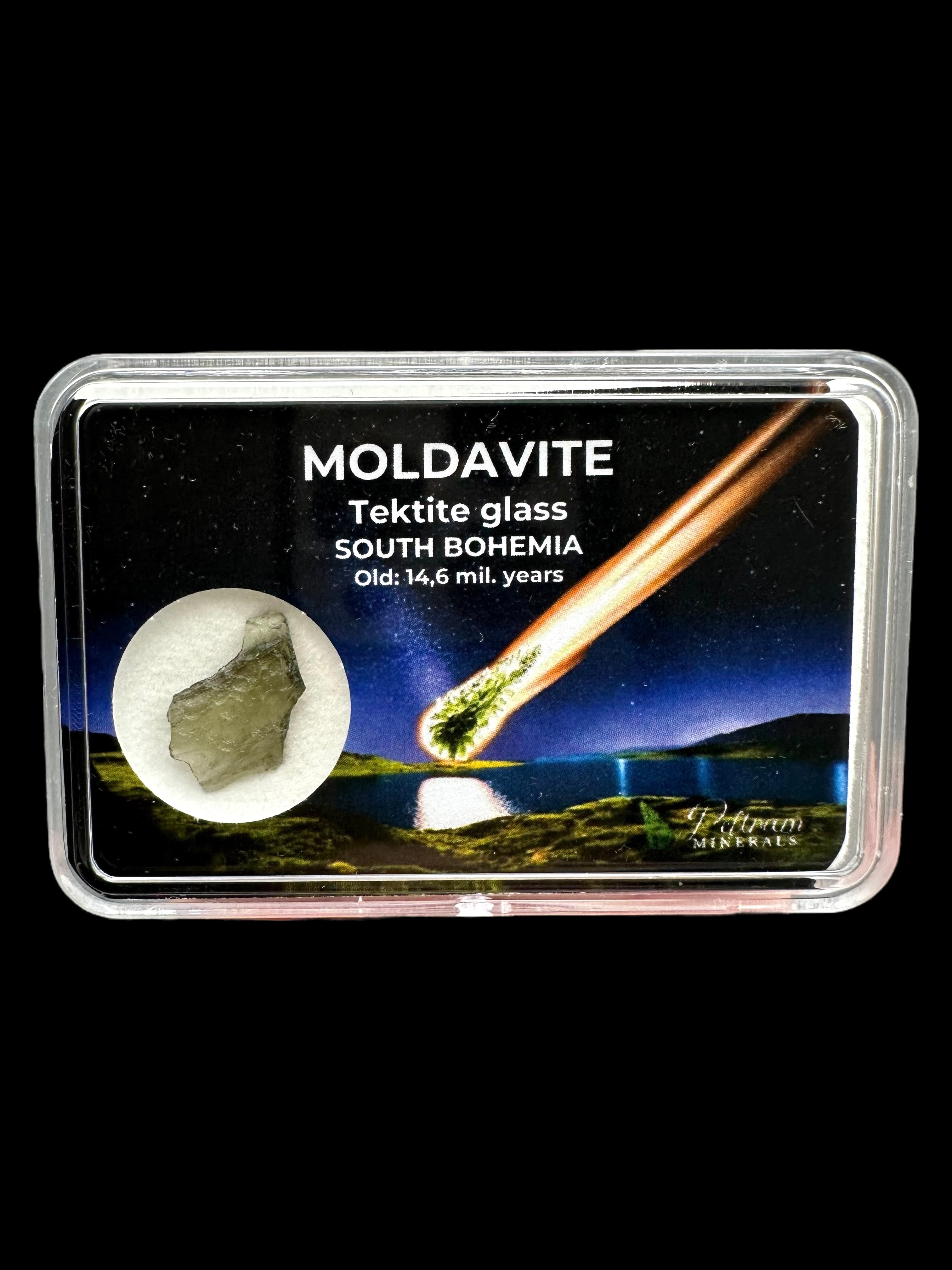 Moldavite in box - Nesmen