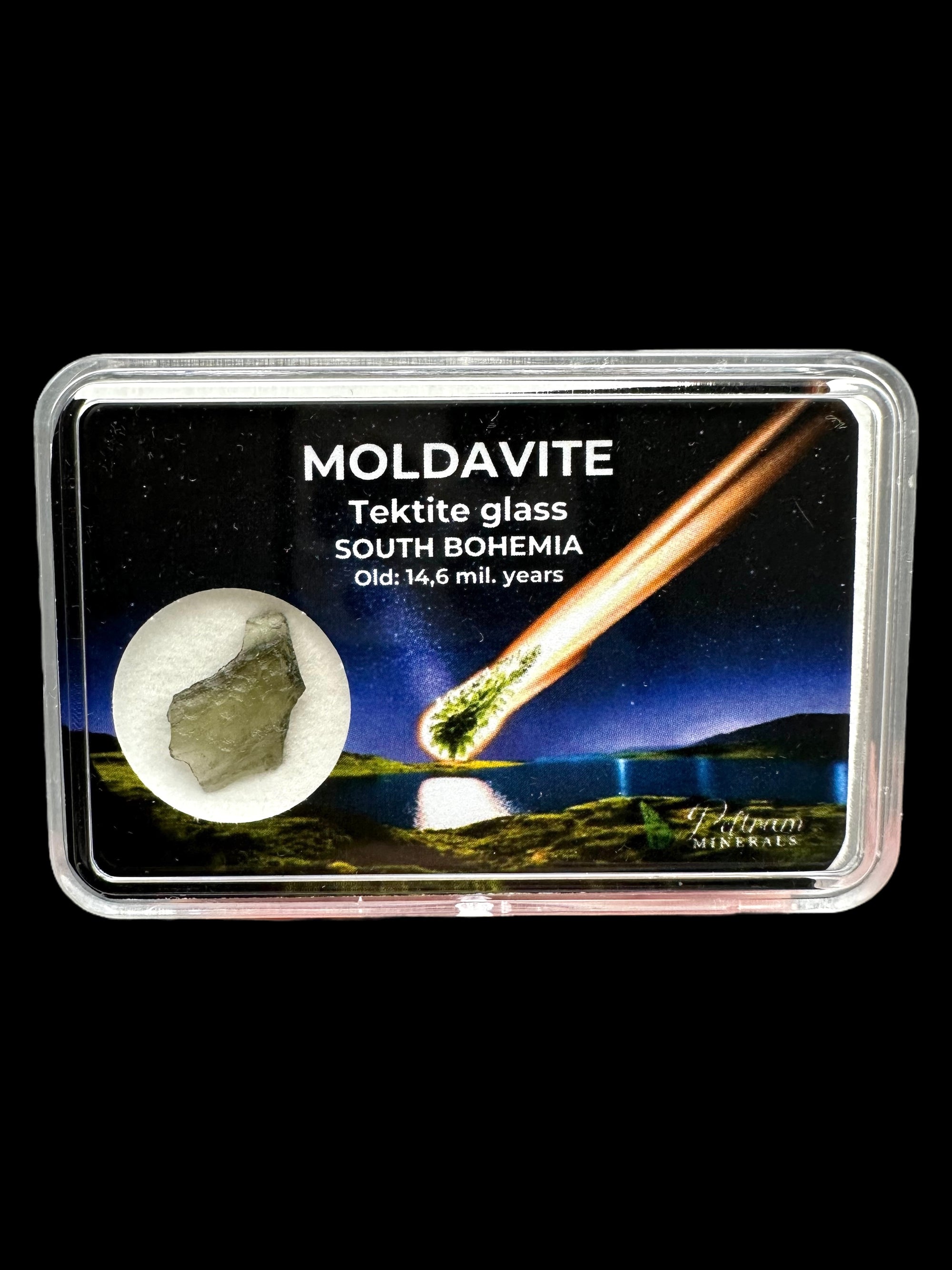 Moldavite in box - Nesmen