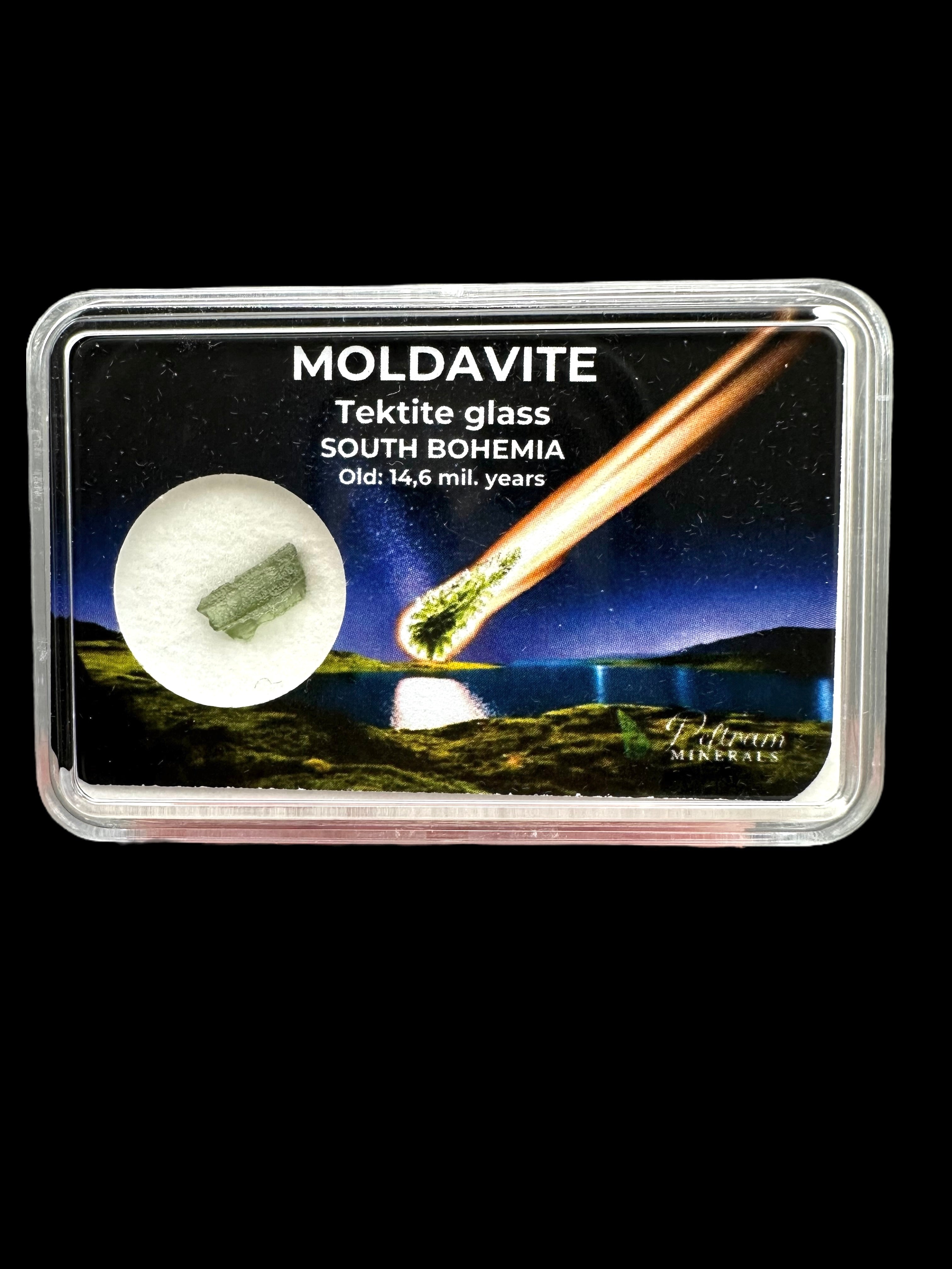 Moldavite in box - Nesmen