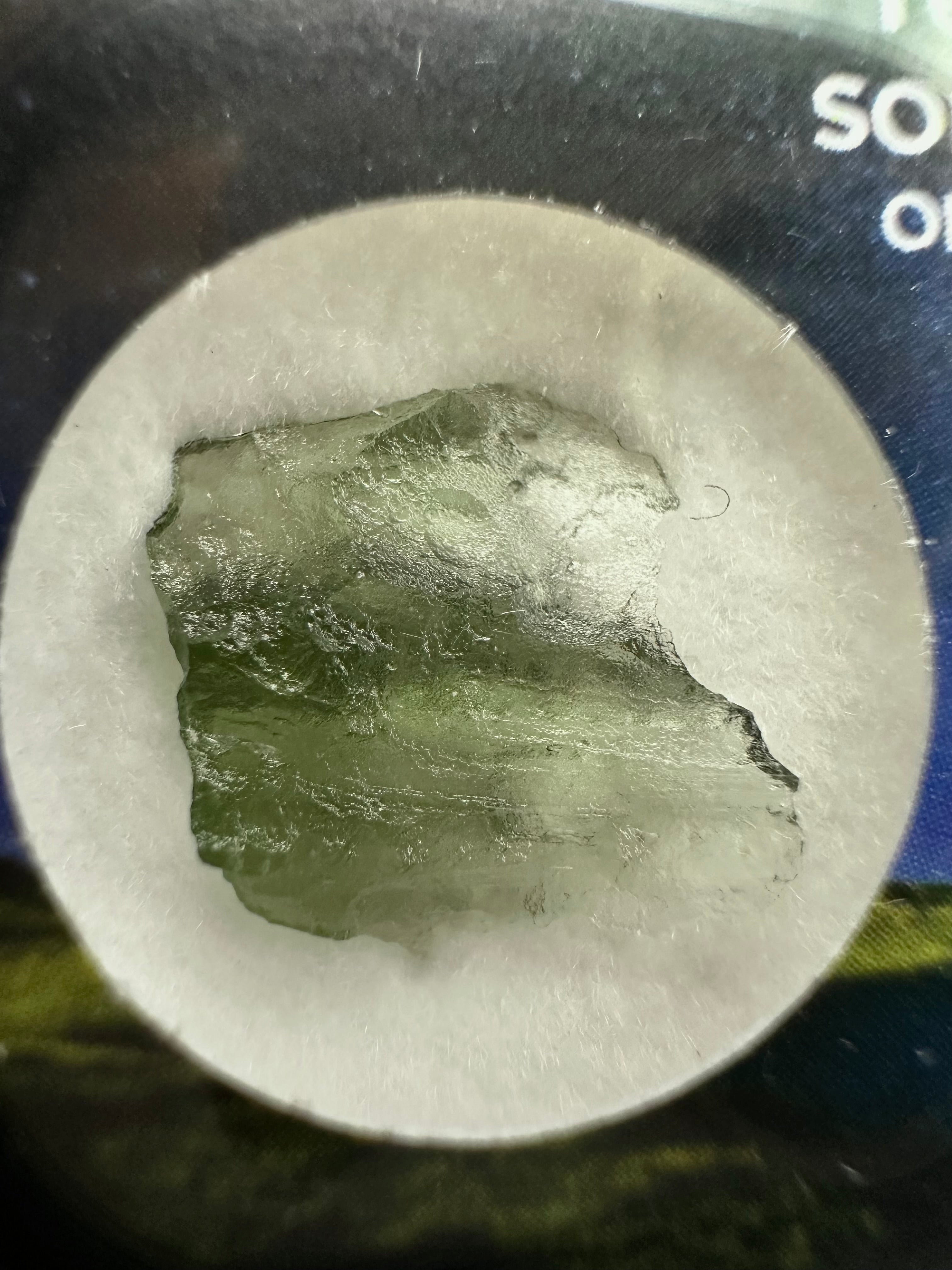 Moldavite in box - Nesmen - VVK34