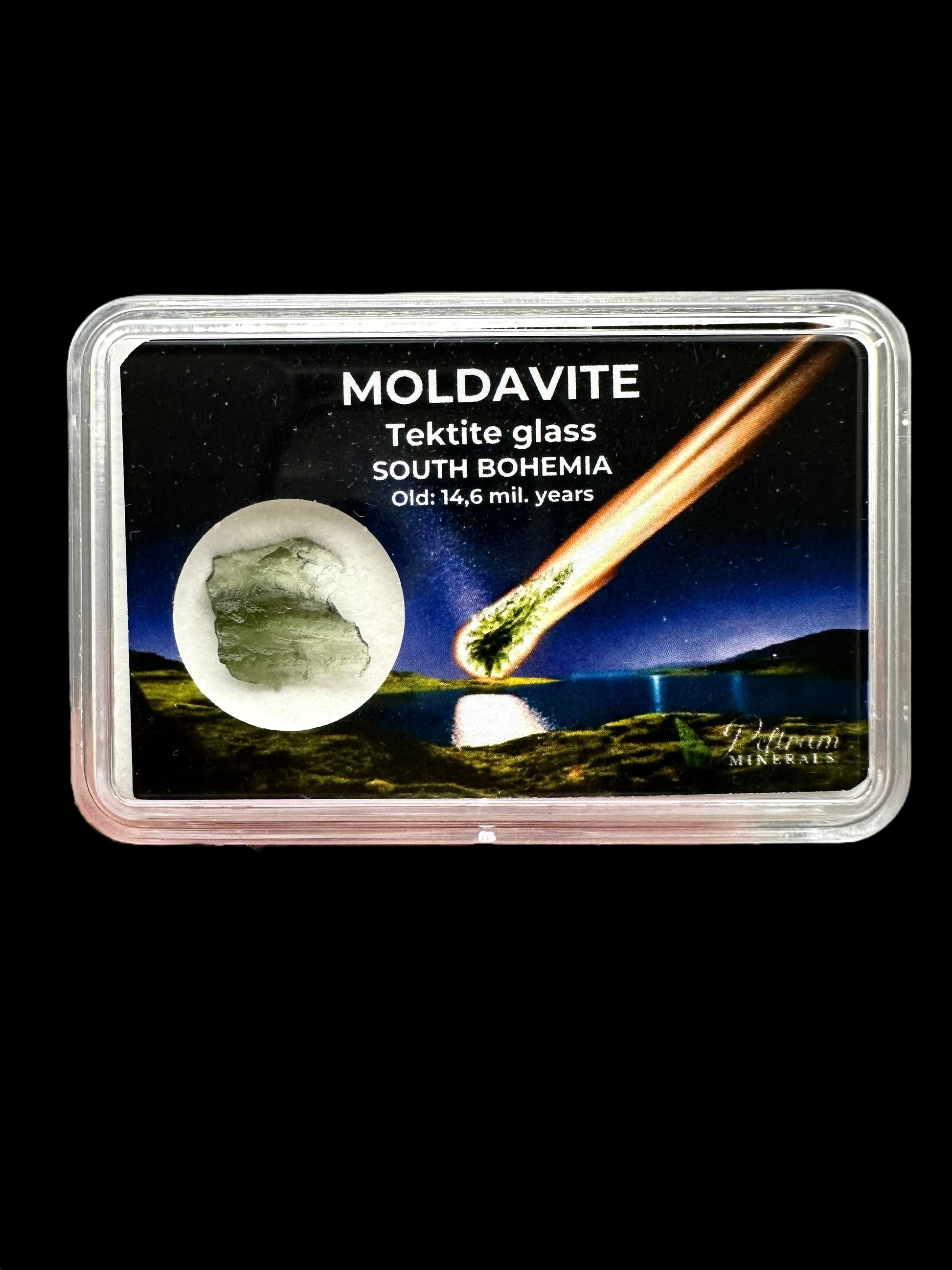 Moldavite in box - Nesmen