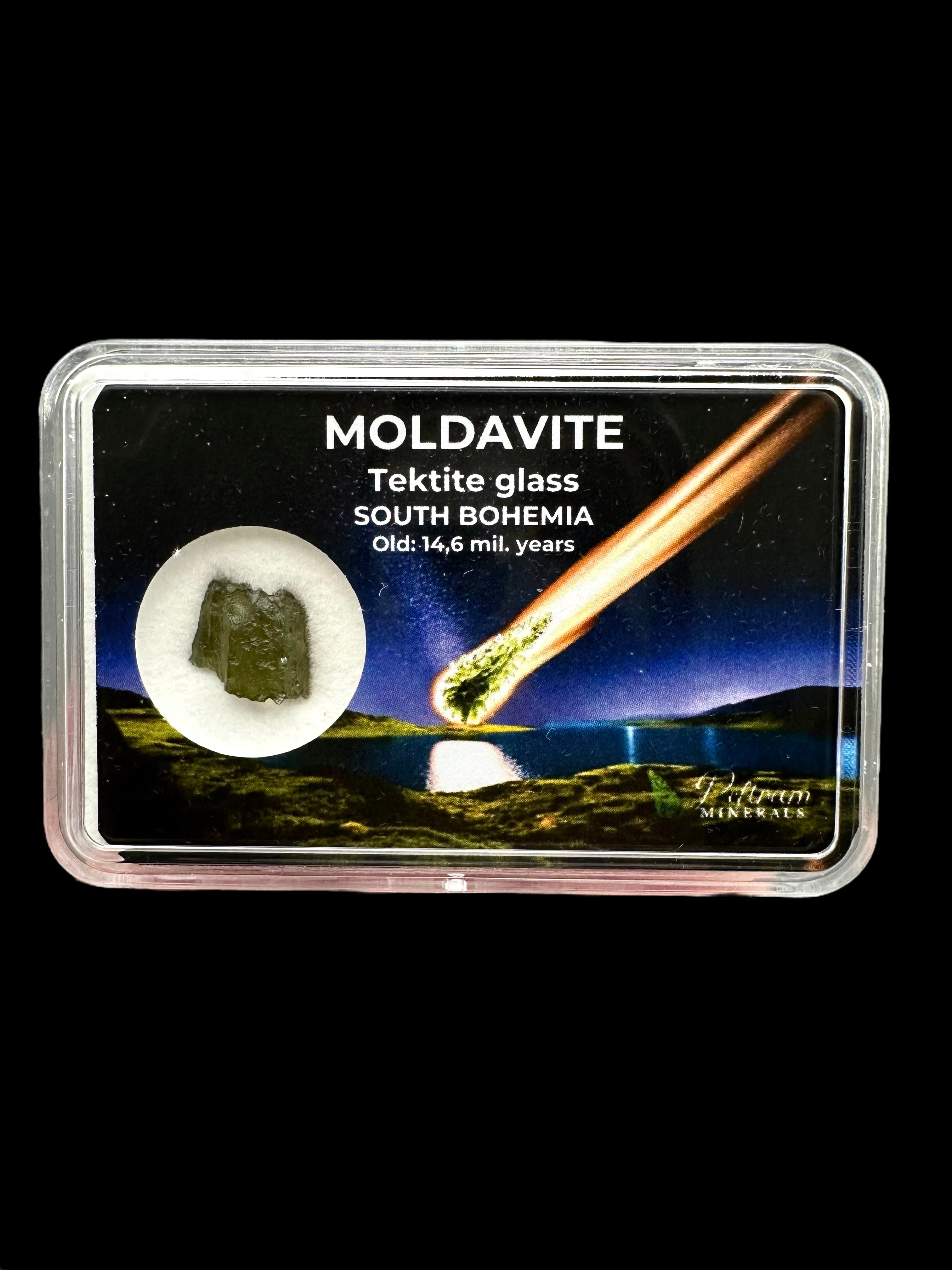 Moldavite in box - Nesmen