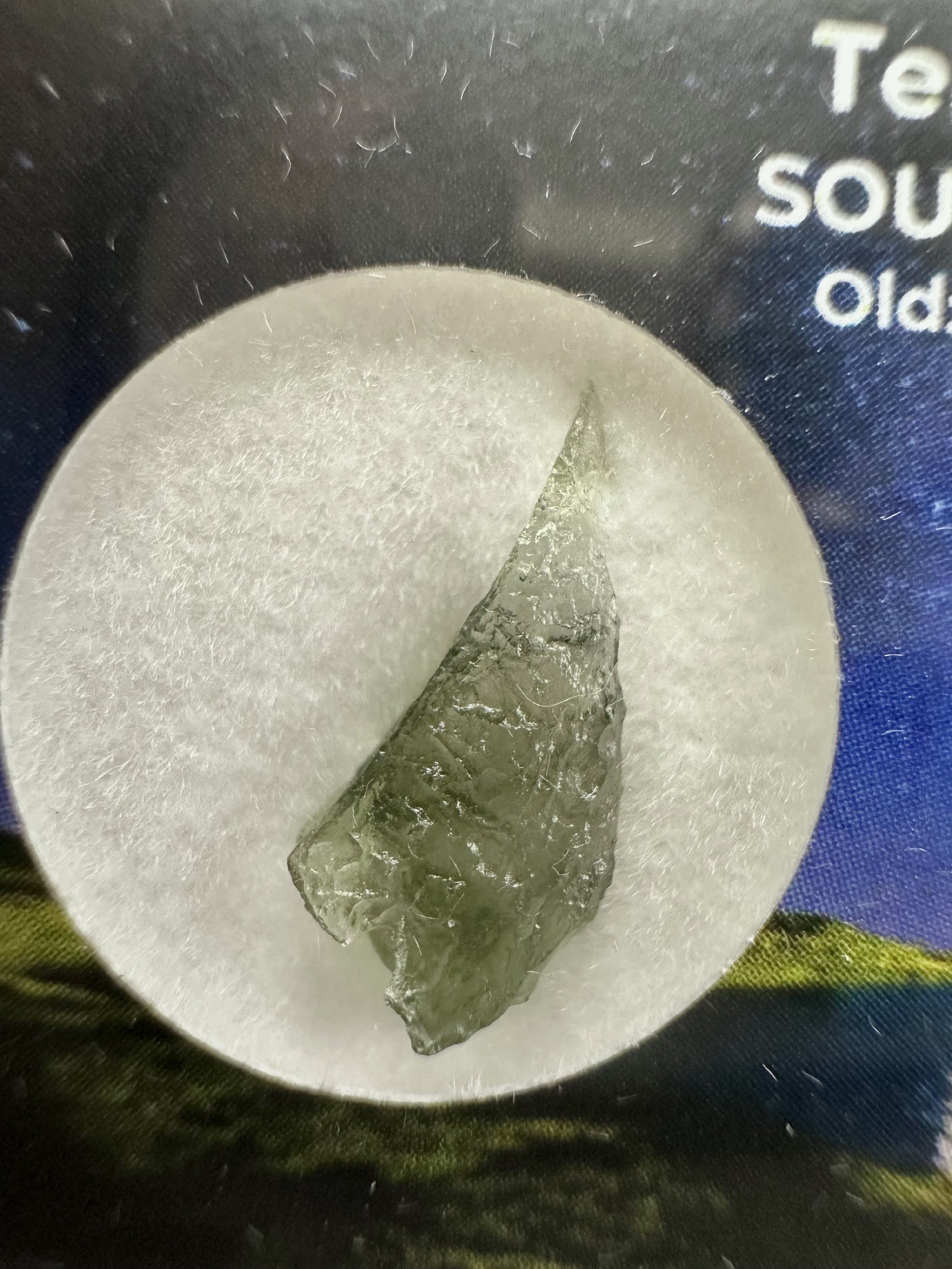 Moldavite in box - Nesmen - VVK36
