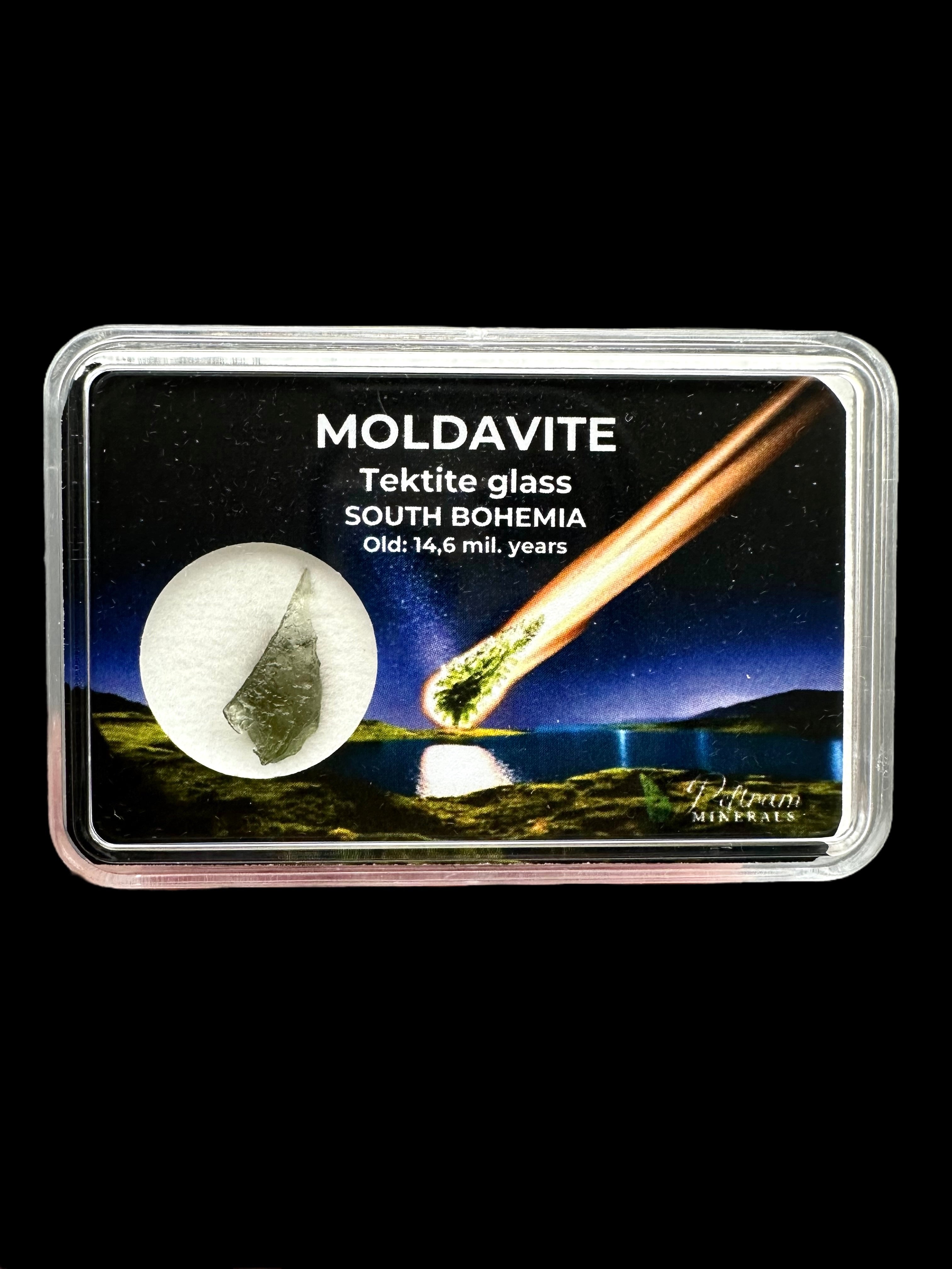 Moldavite in box - Nesmen