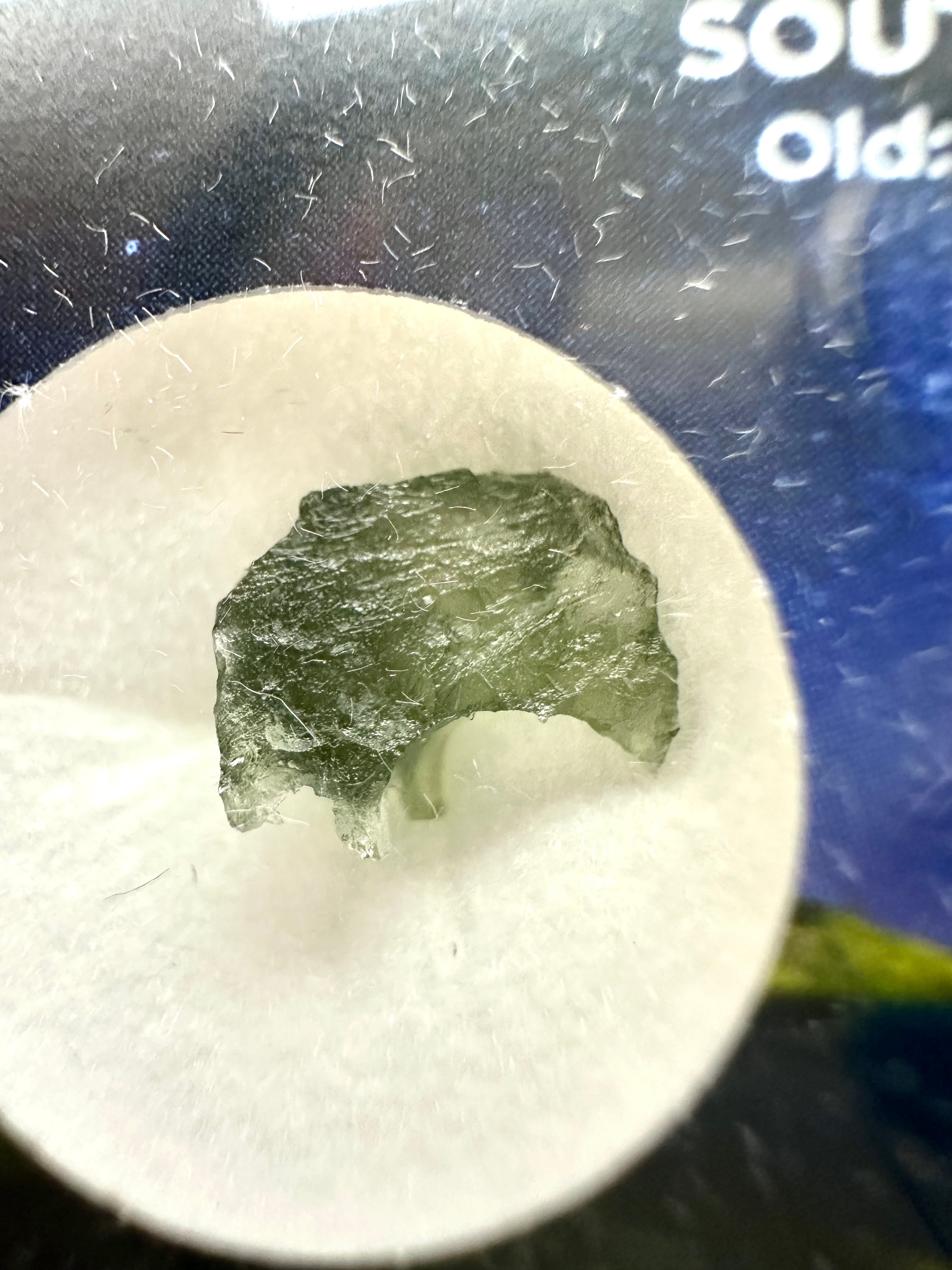 Moldavite in box - Nesmen - VVK38