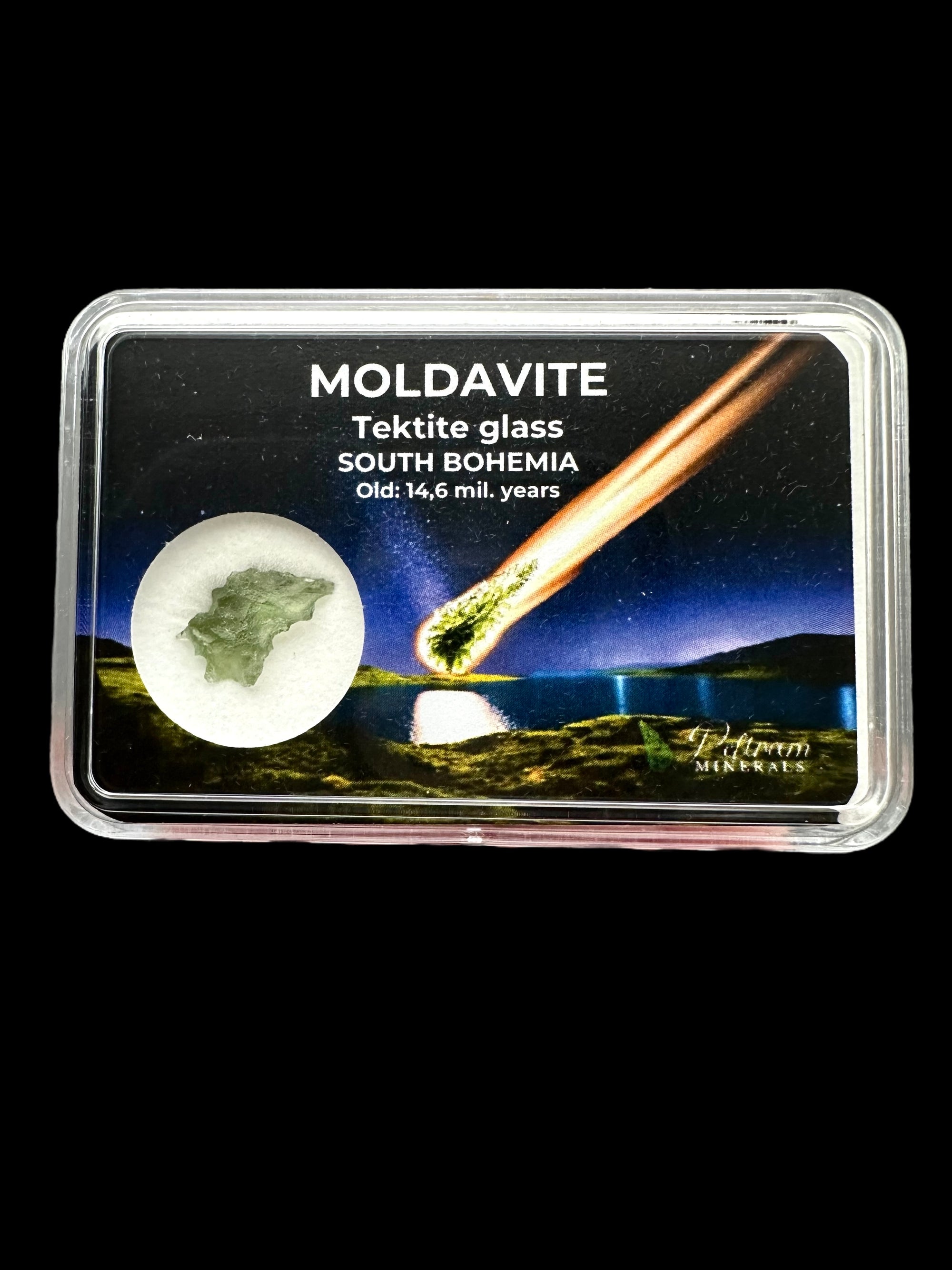 Moldavite in box - Nesmen
