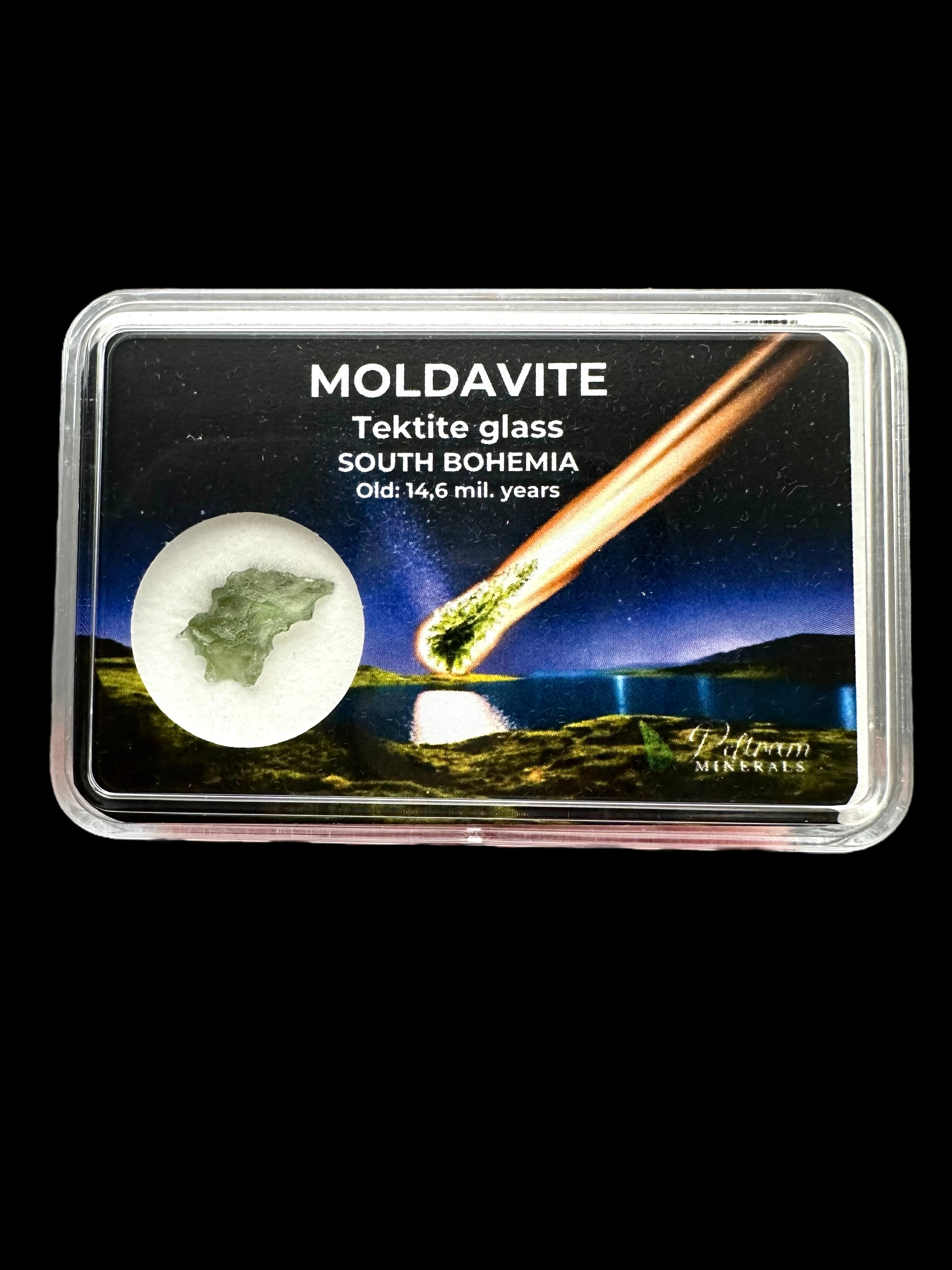 Moldavite in box - Nesmen