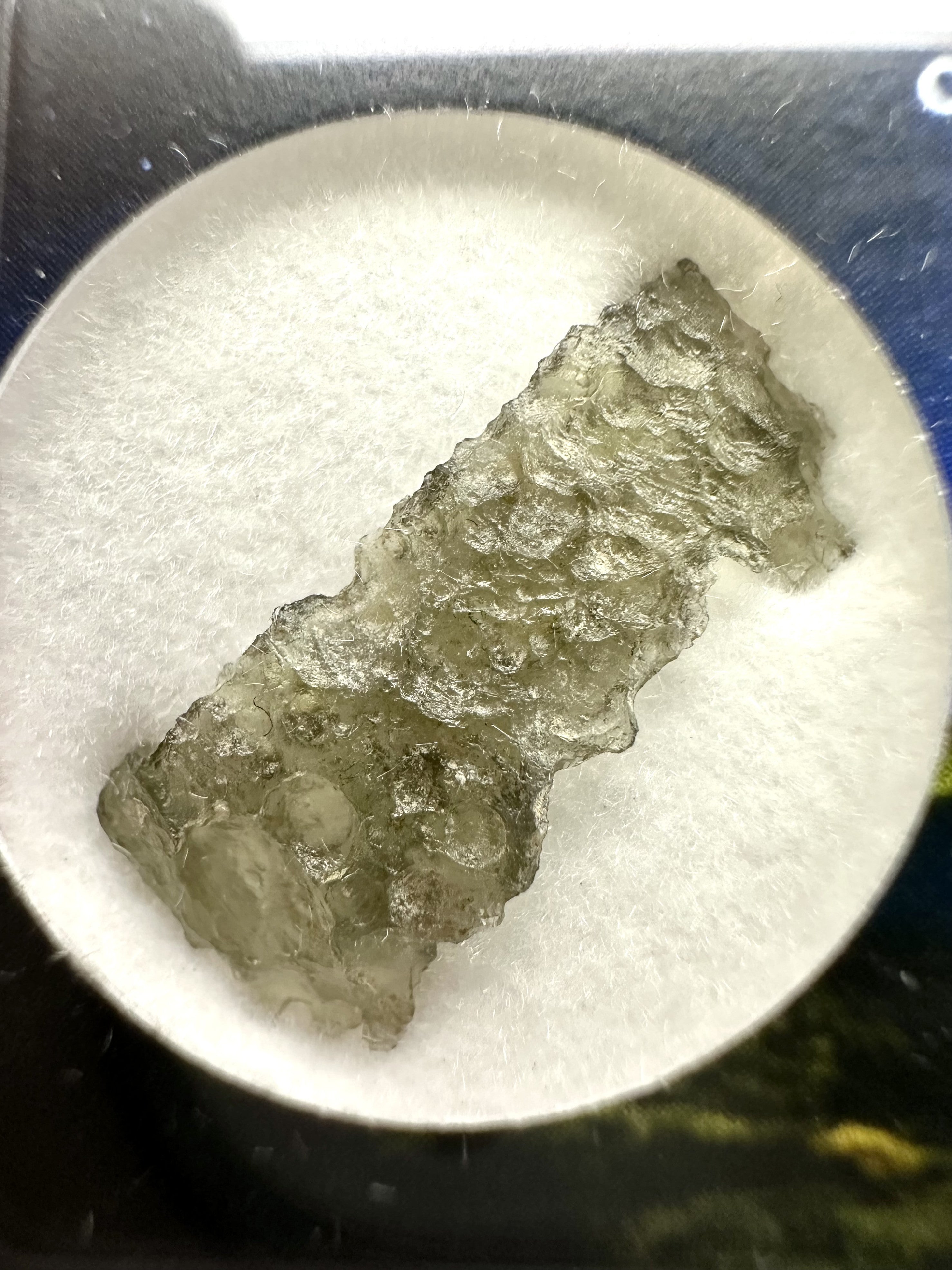 Moldavite in box - Nesmen - VVK41