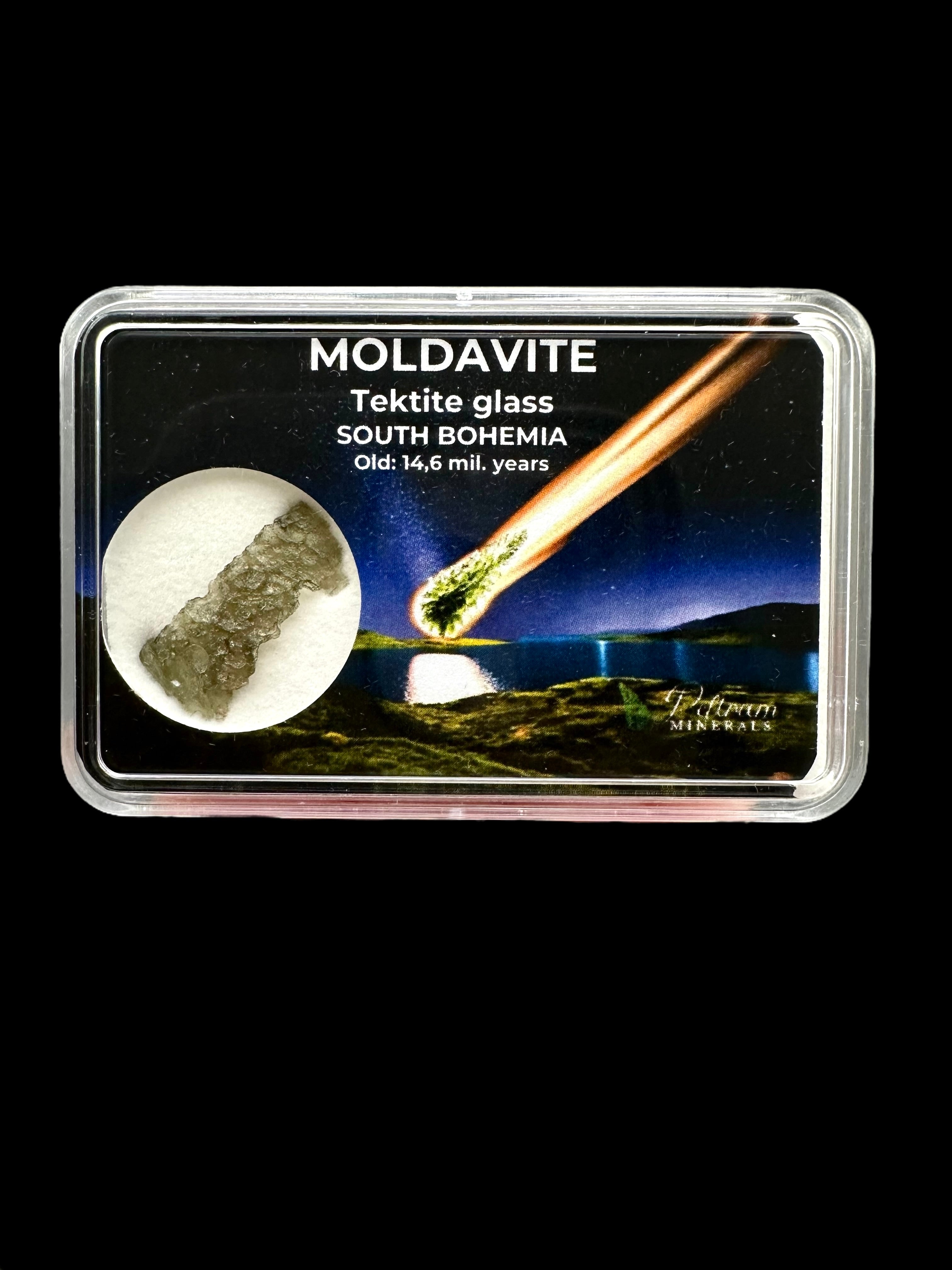 Moldavite in box - Nesmen