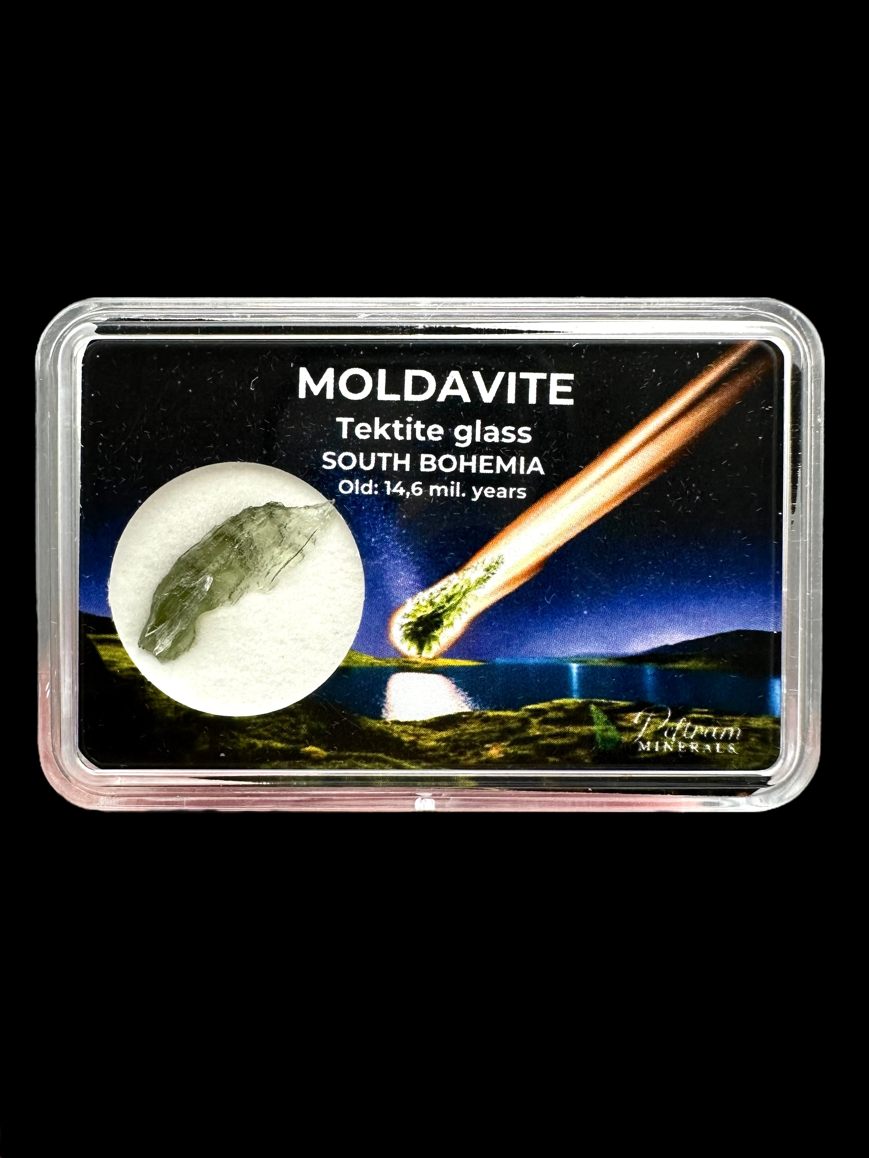 Moldavite in box - Nesmen