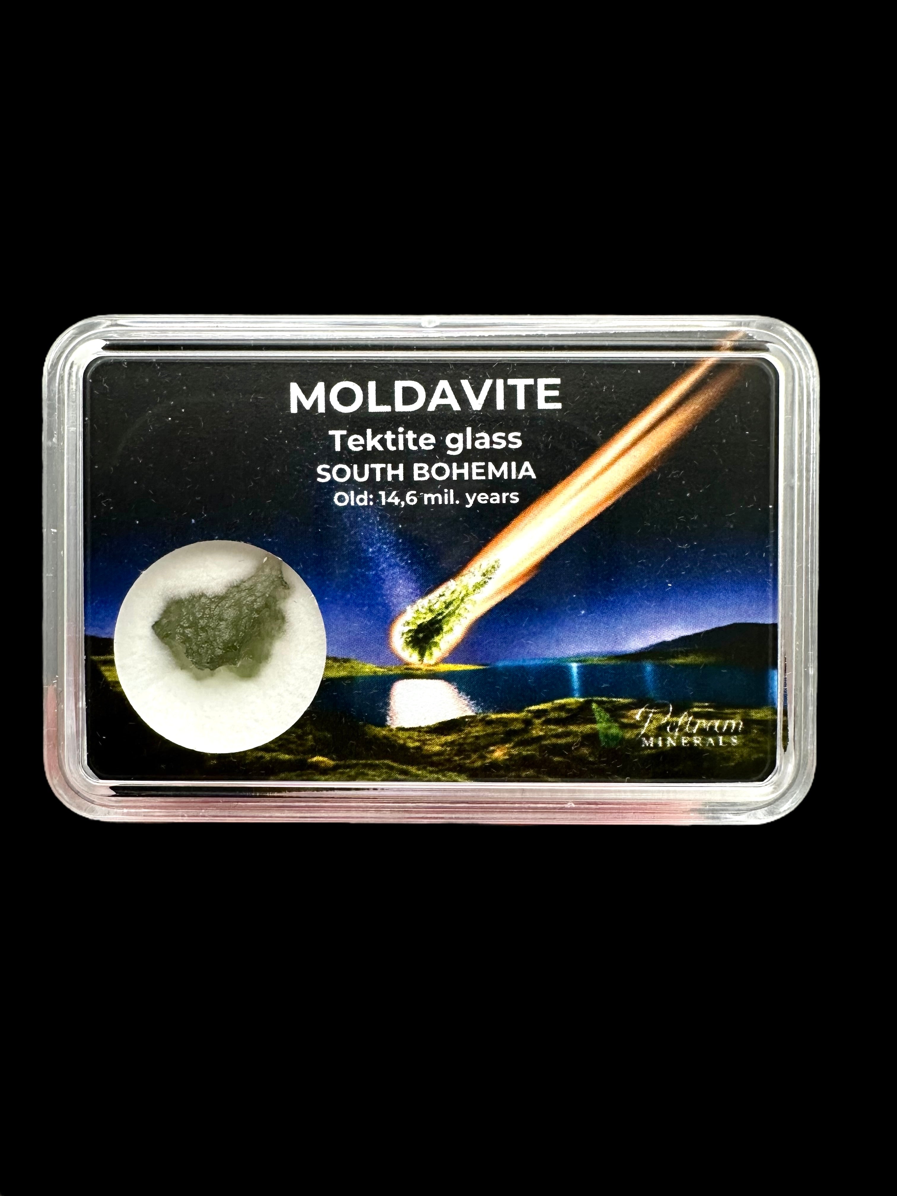Moldavite in box - Nesmen