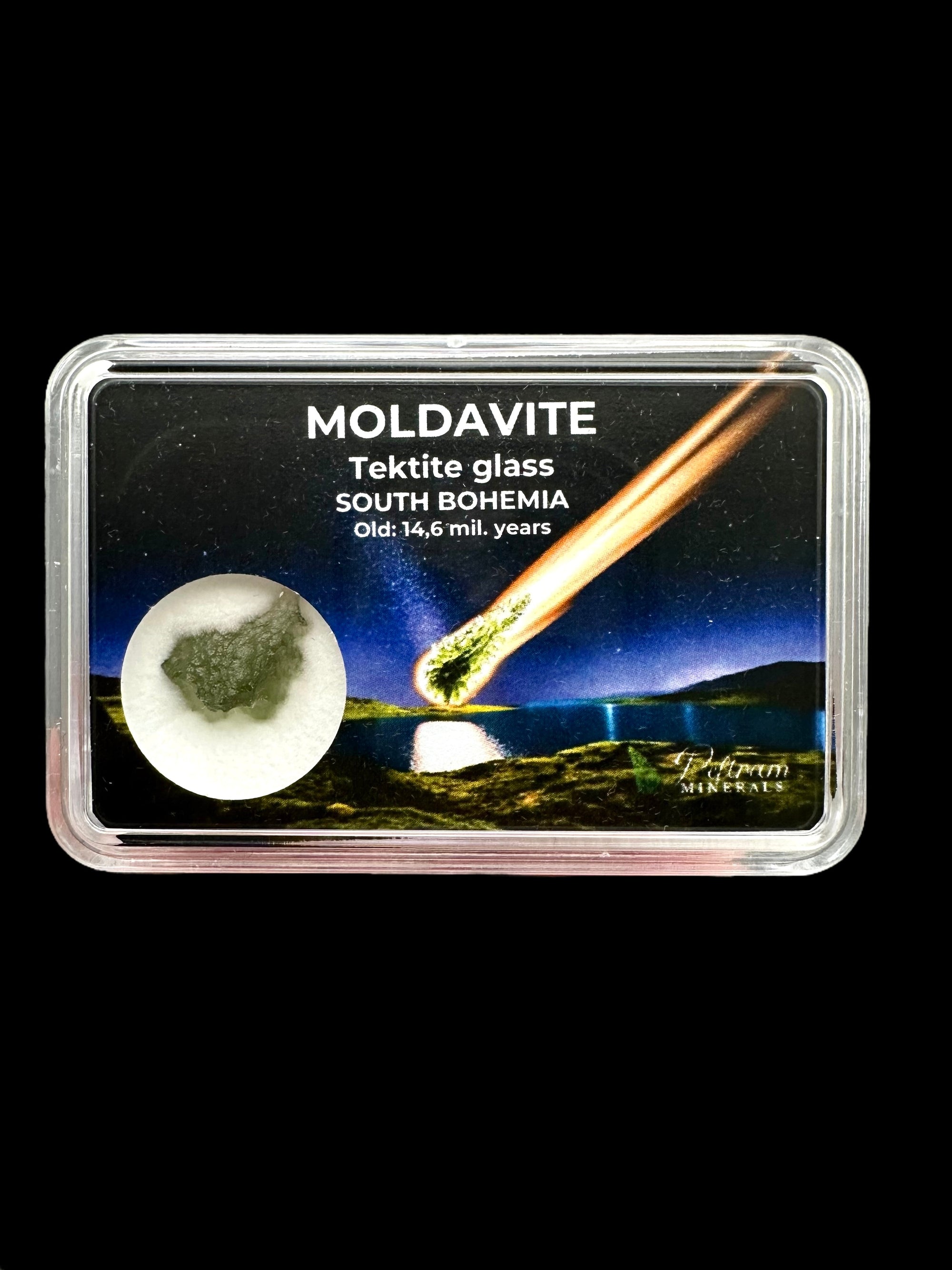 Moldavite in box - Nesmen