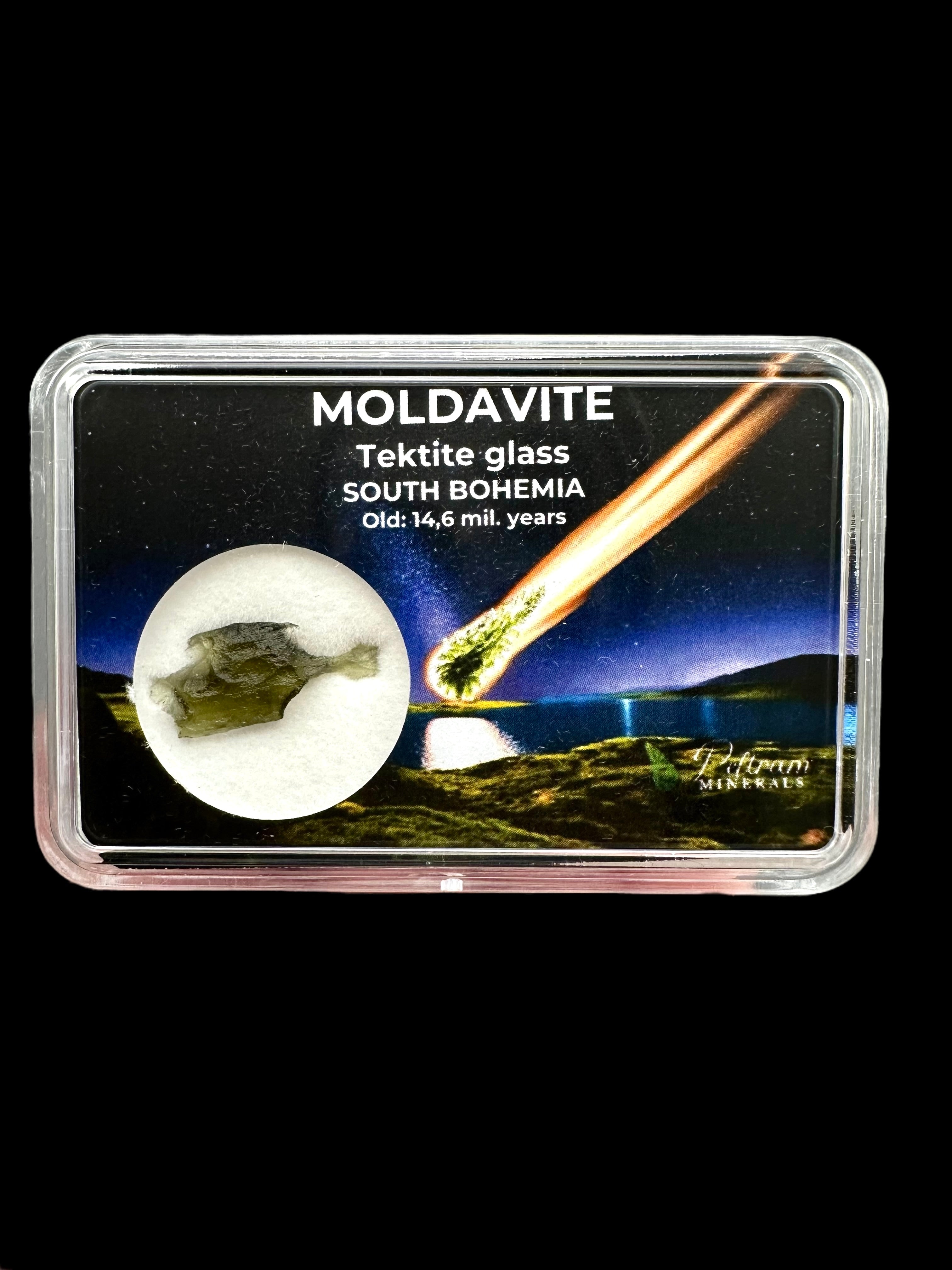 Moldavite in box - Nesmen