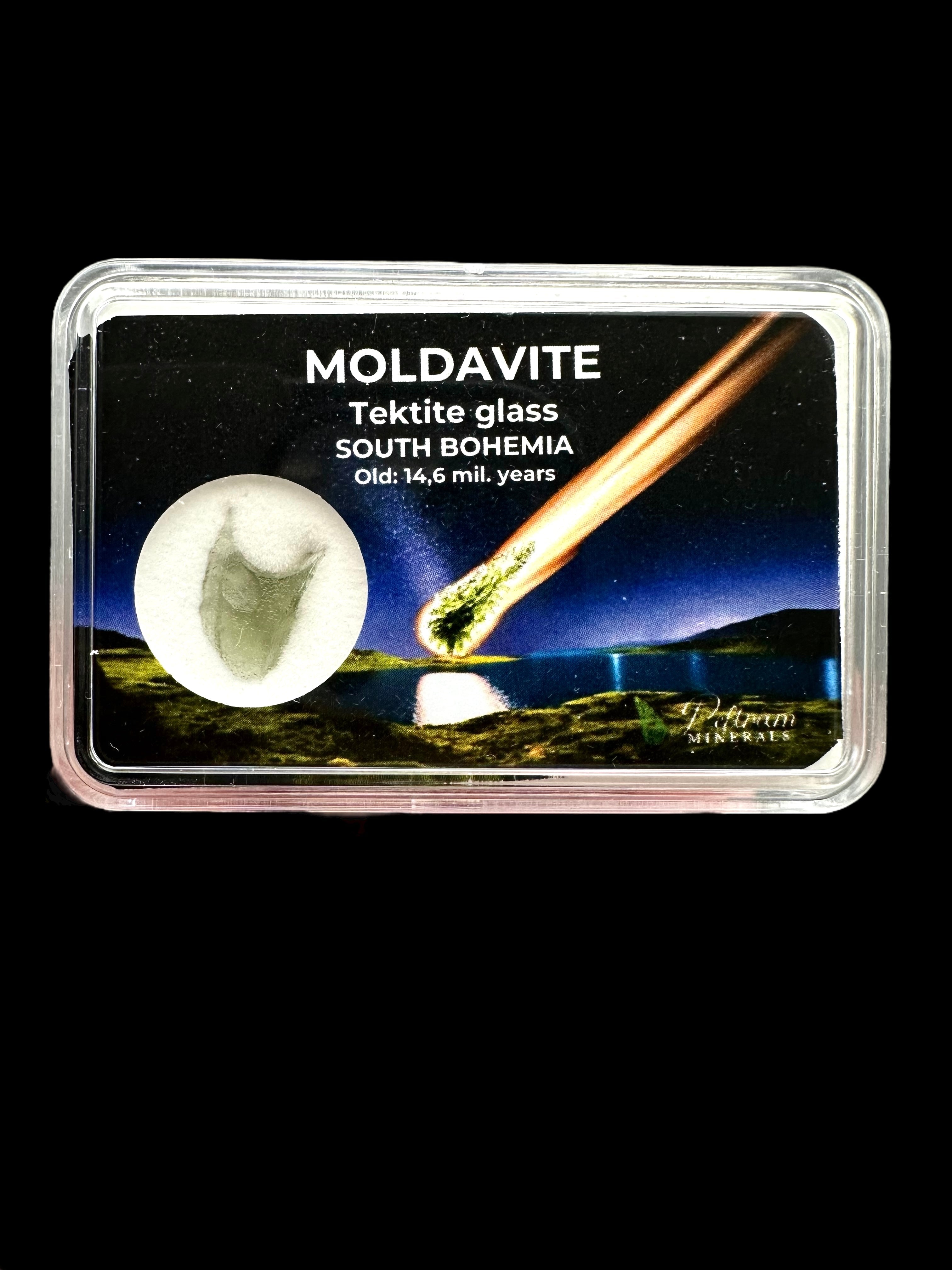 Moldavite in box - Nesmen