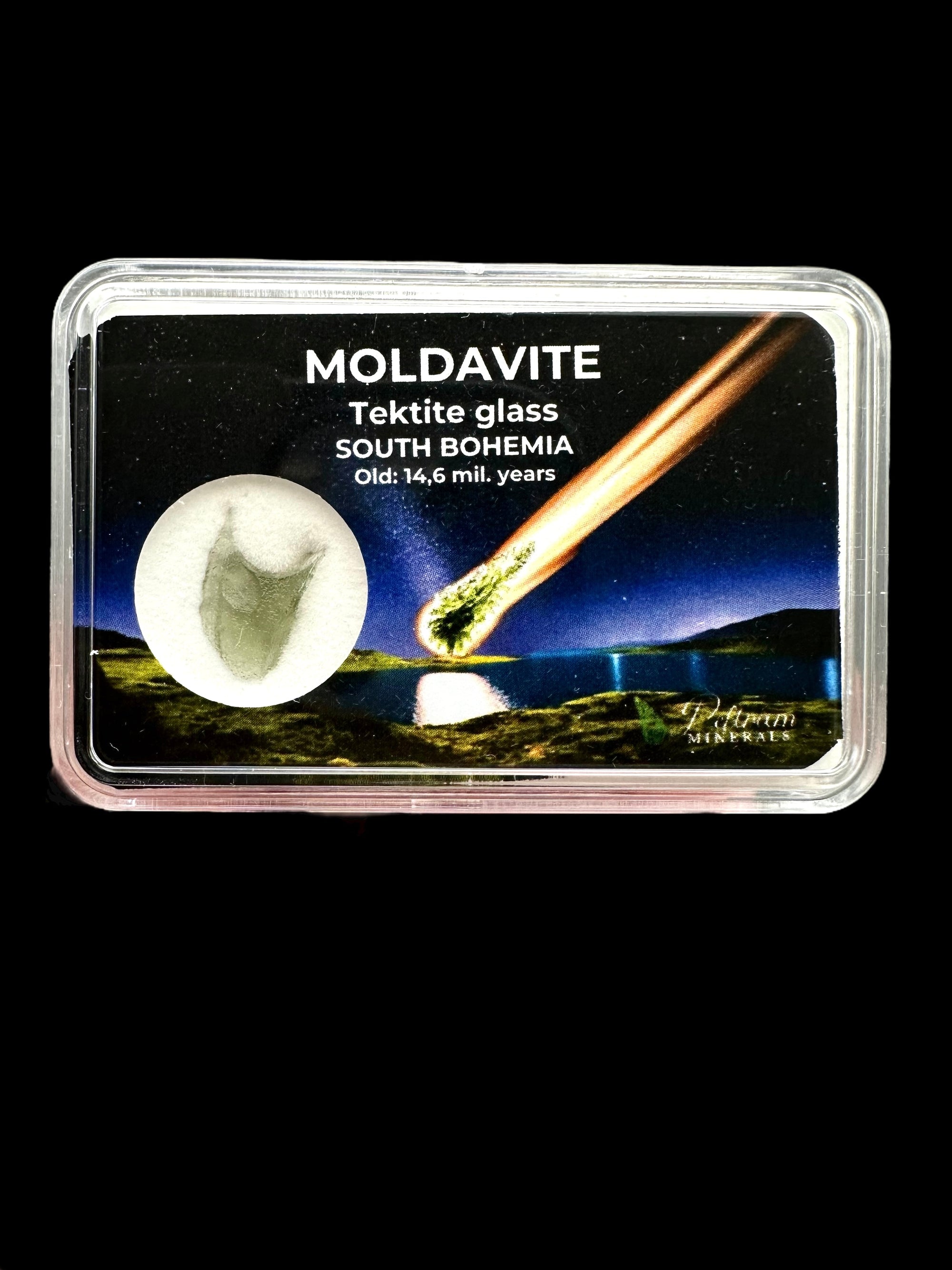 Moldavite in box - Nesmen