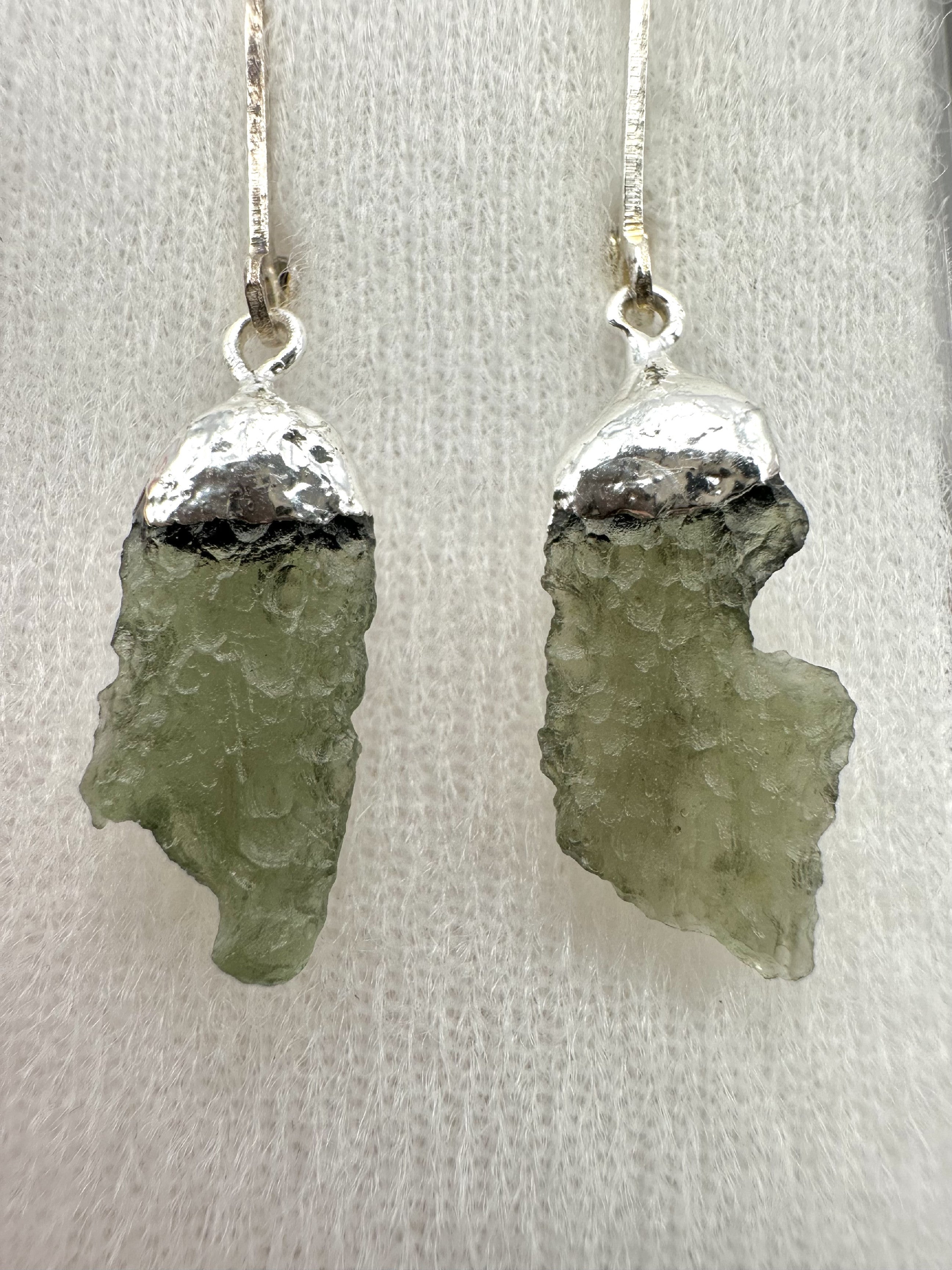 Moldavite earrings