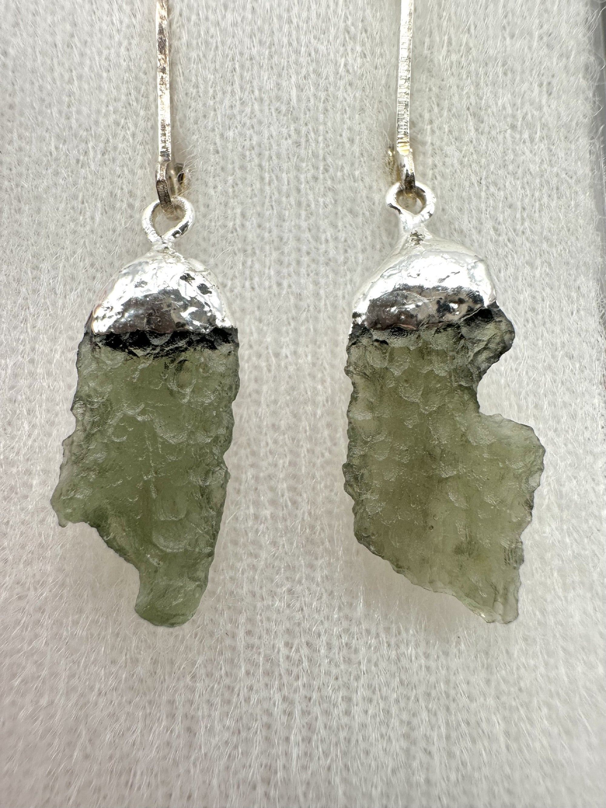 Moldavite earrings