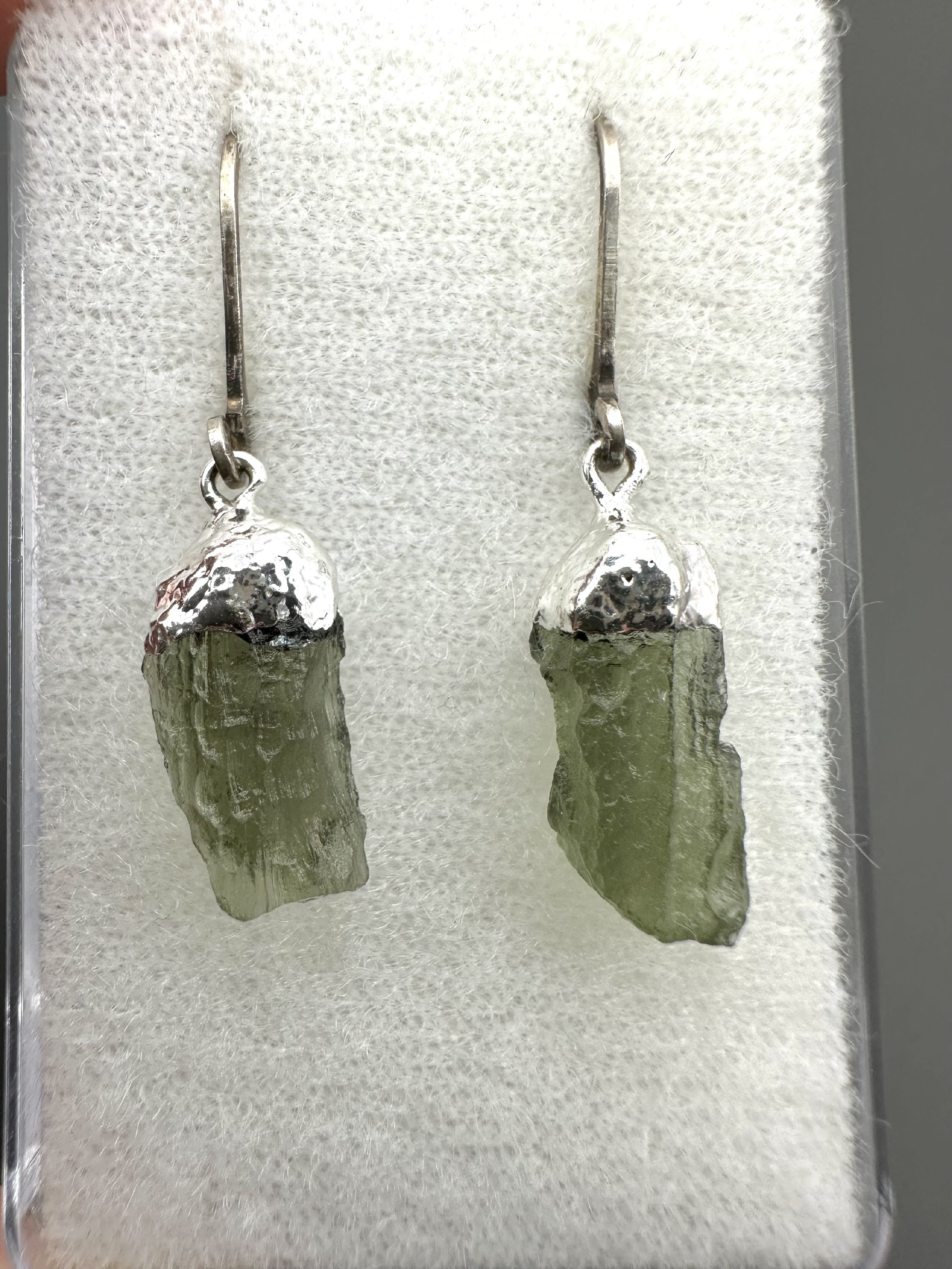 Moldavite earrings - N2/V010