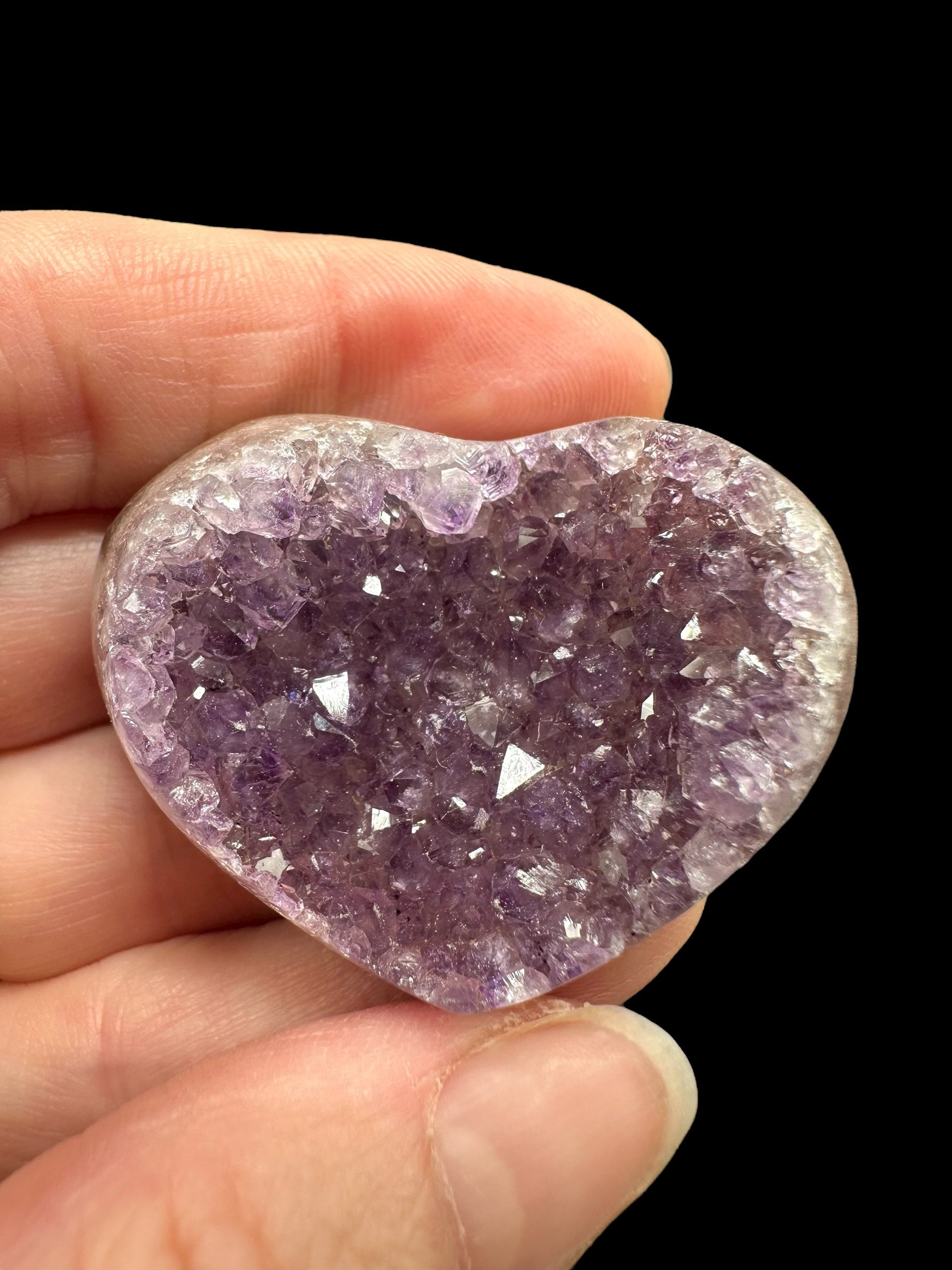 Amethyst heart – Uruguay - AMS01