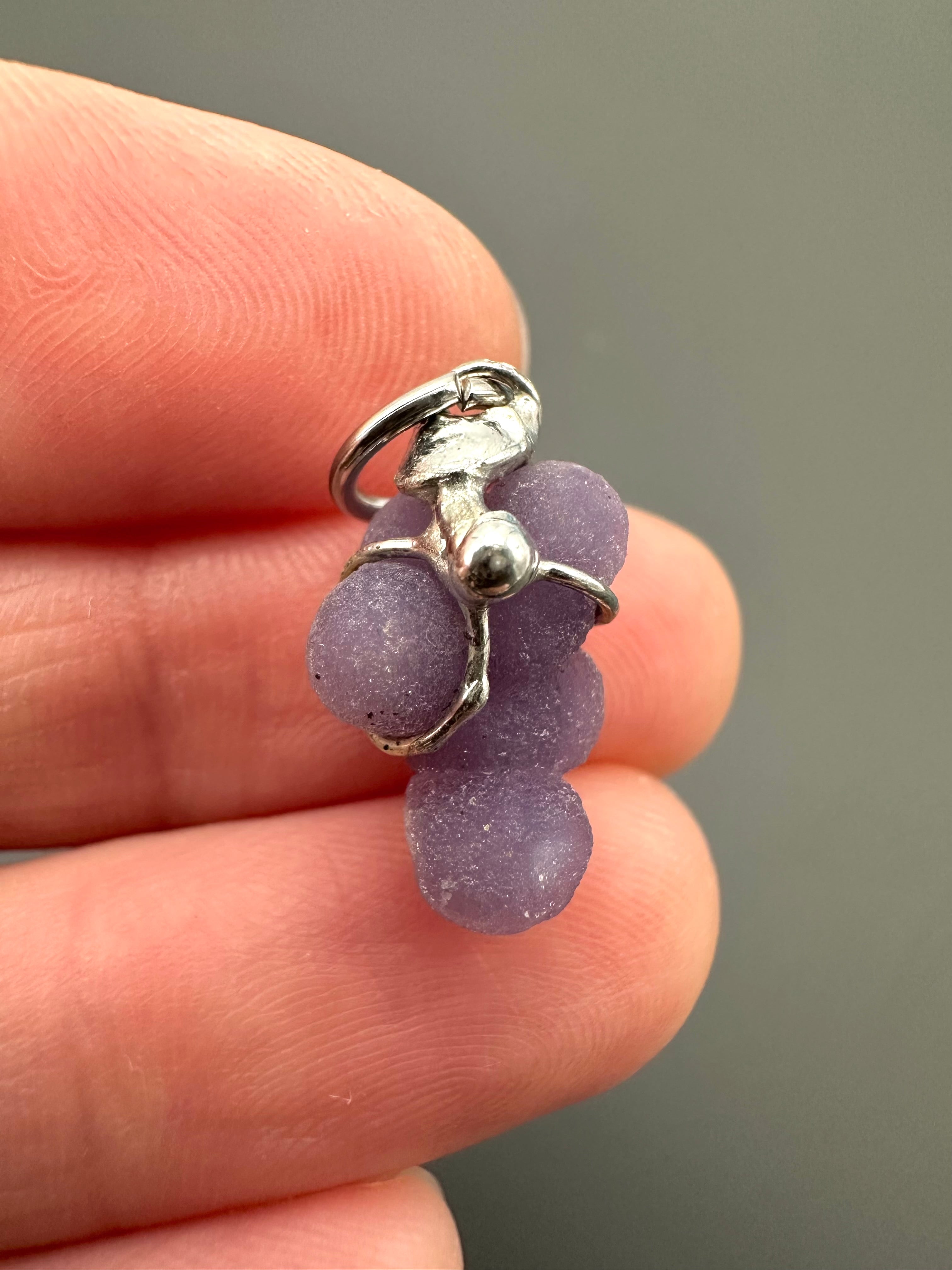 Grape chalcedony pendant