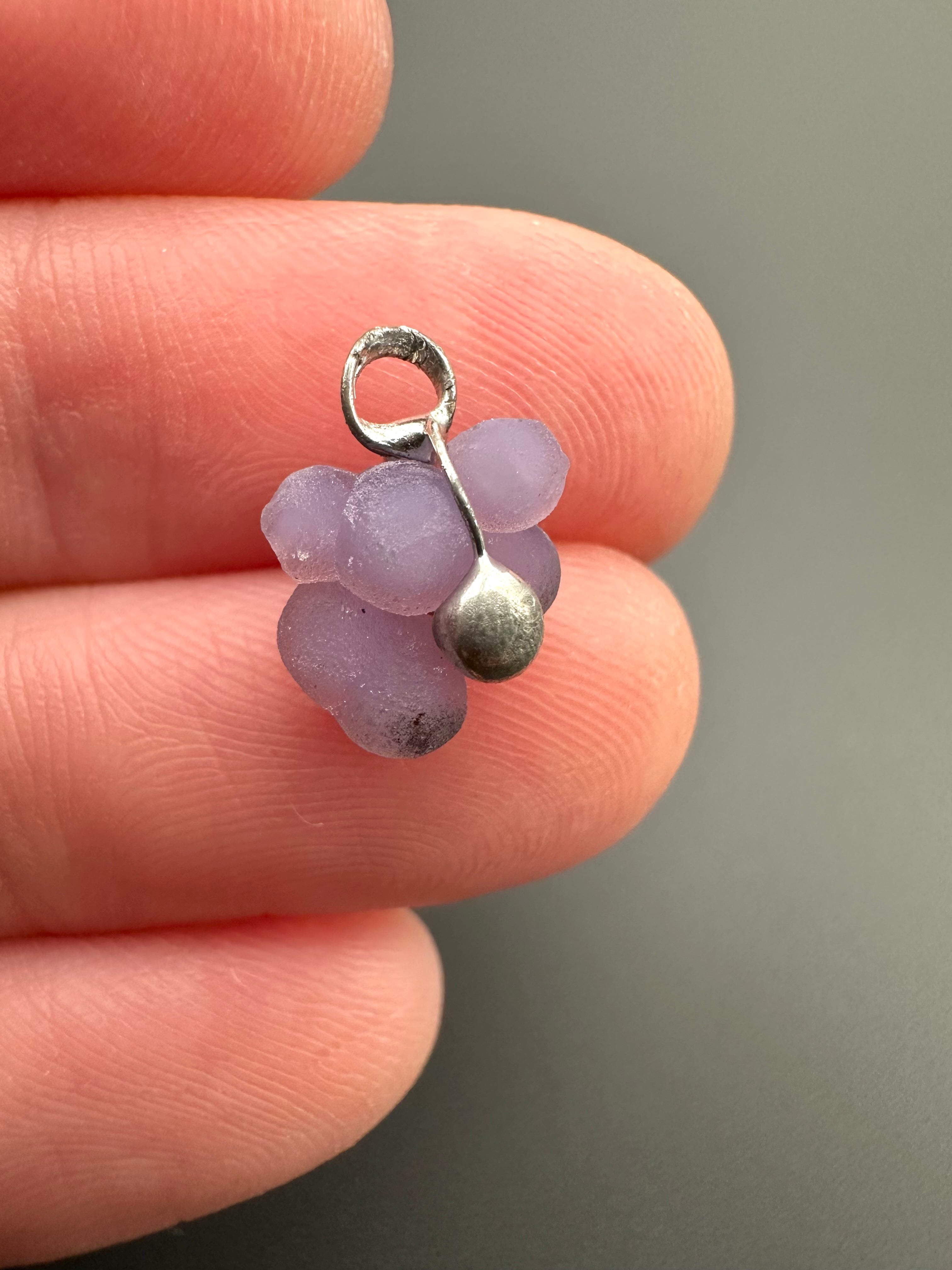 Grape chalcedony pendant