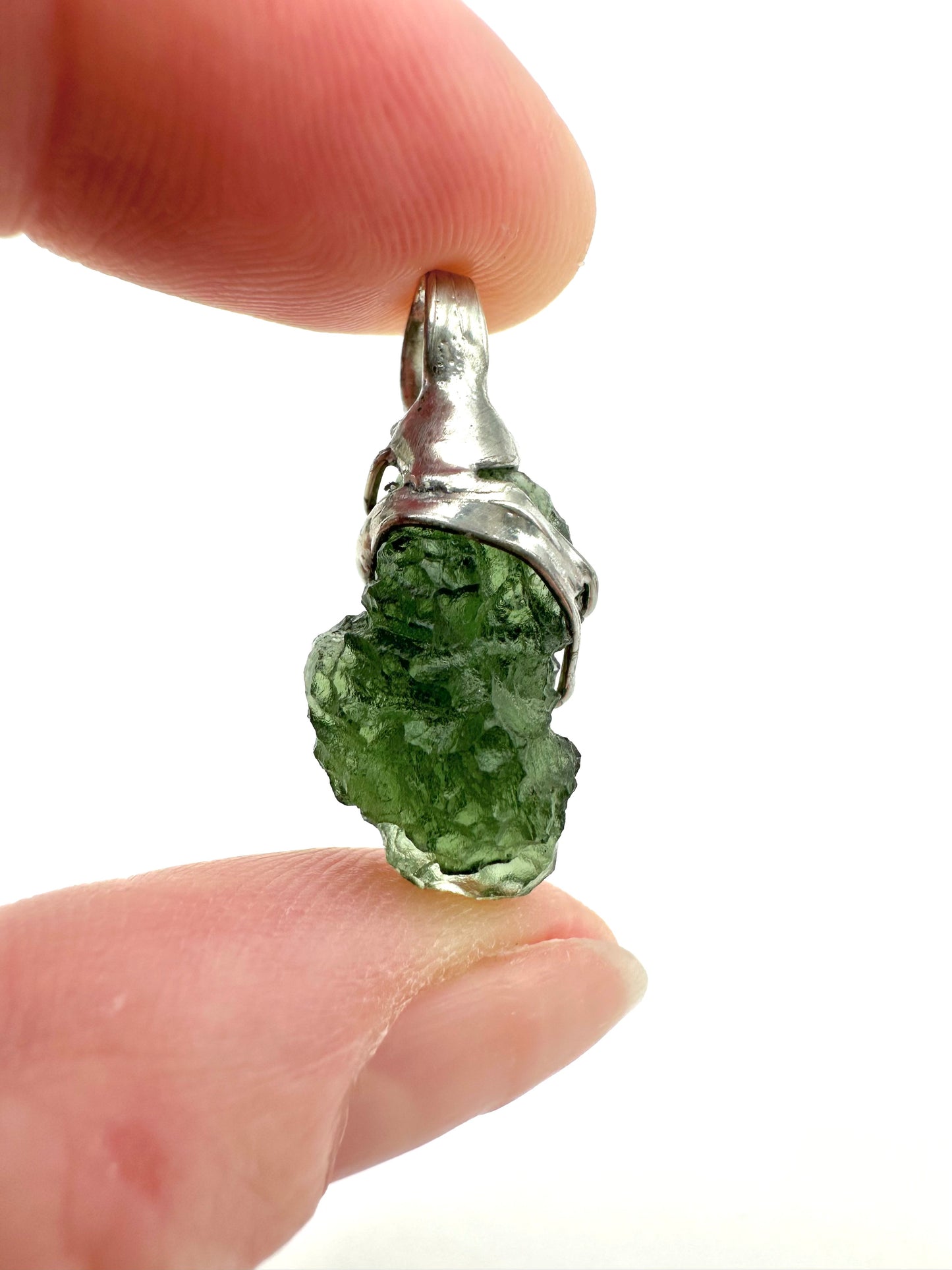 Moldavite pendant