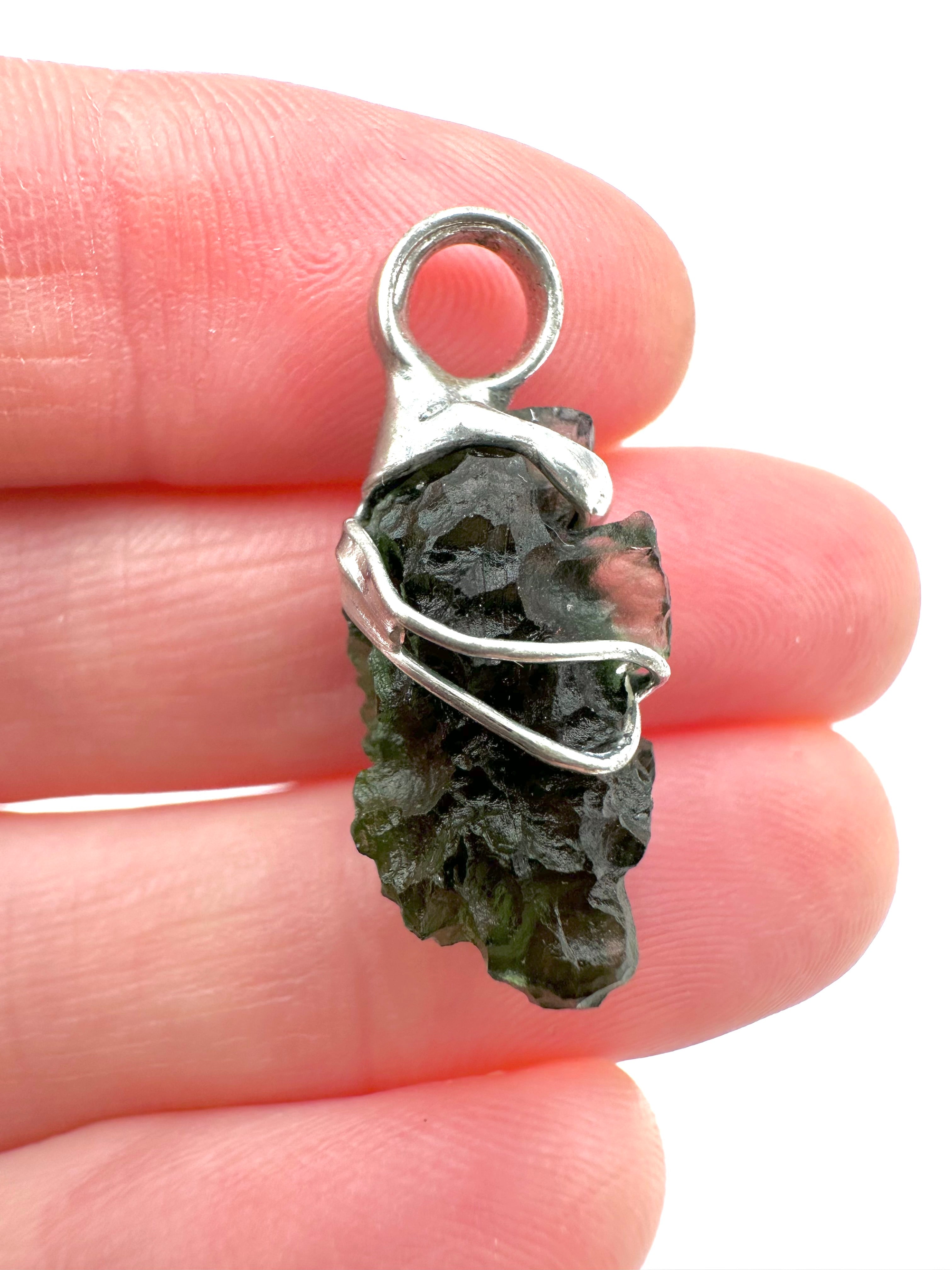 Moldavite pendant