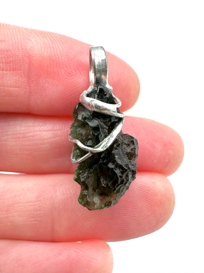 Moldavite pendant