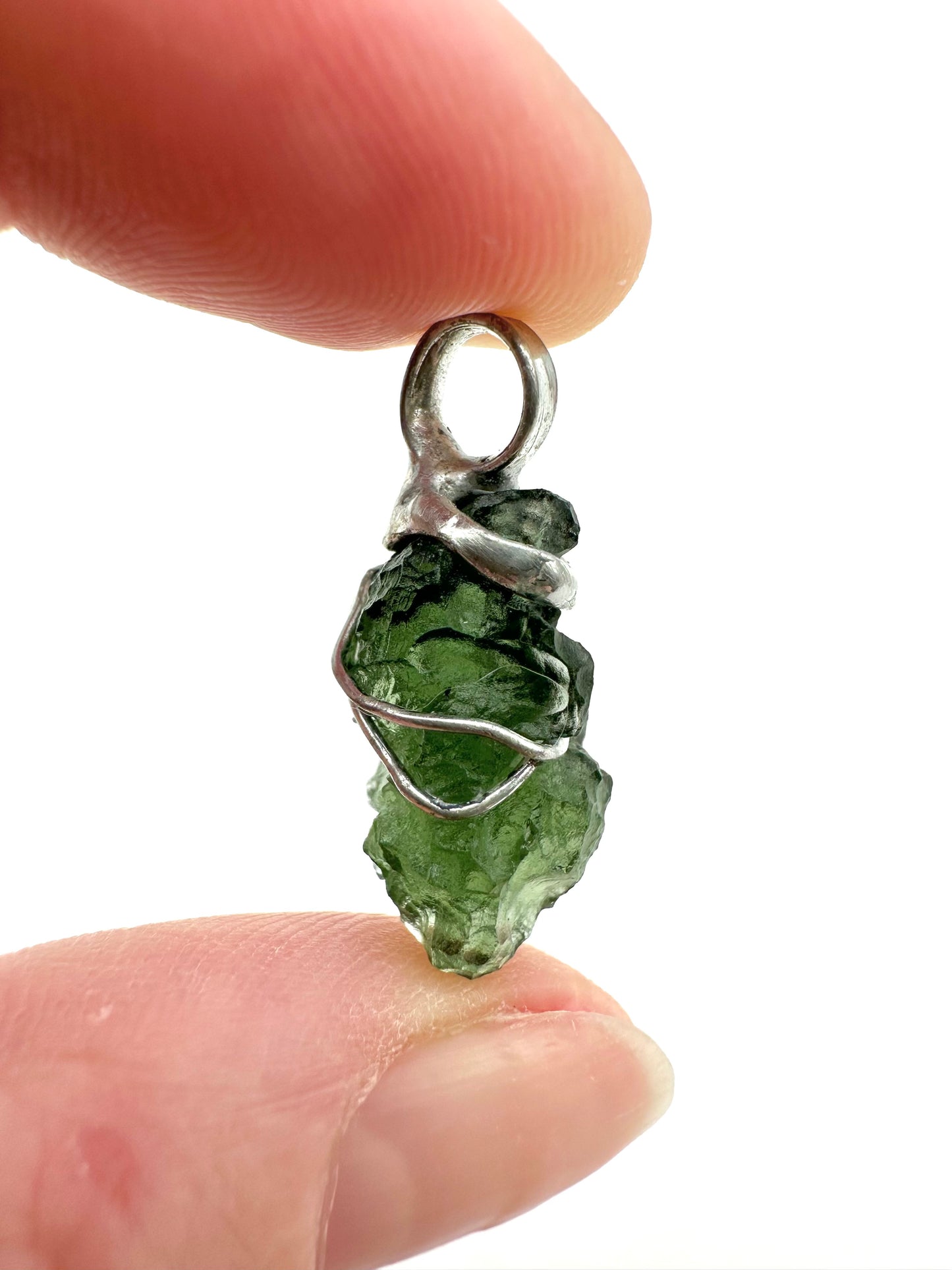 Moldavite pendant