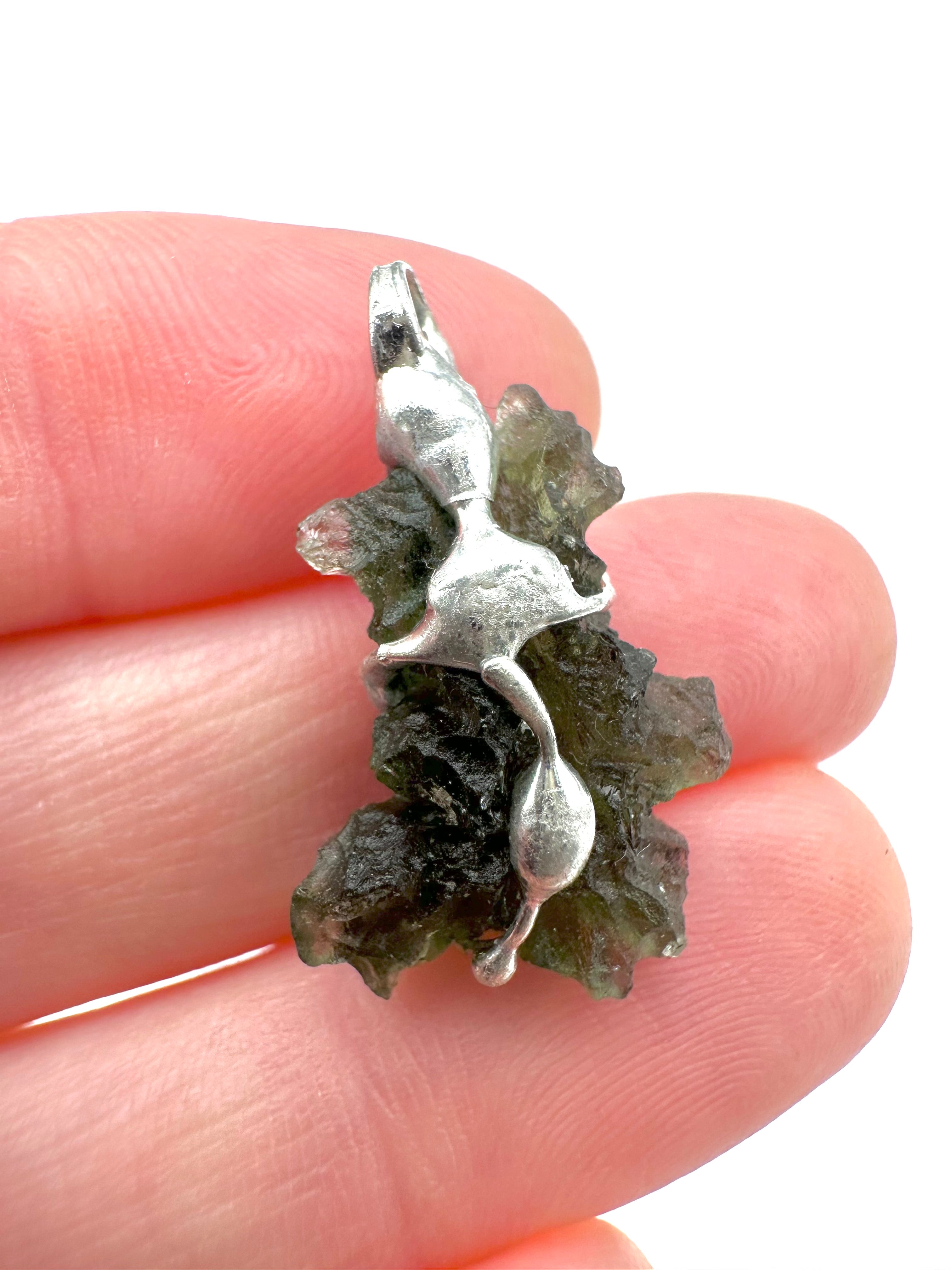 Moldavite pendant