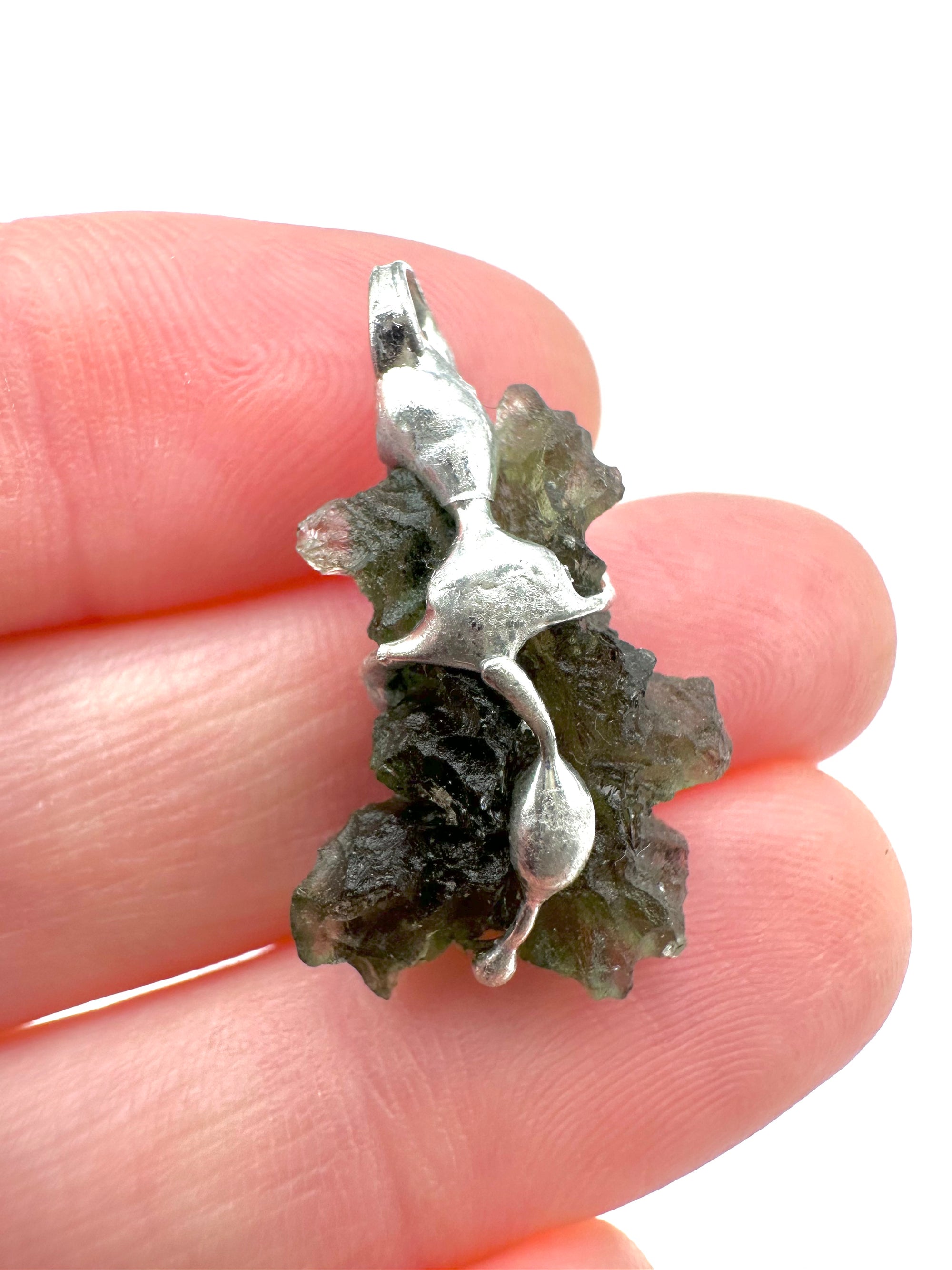 Moldavite pendant