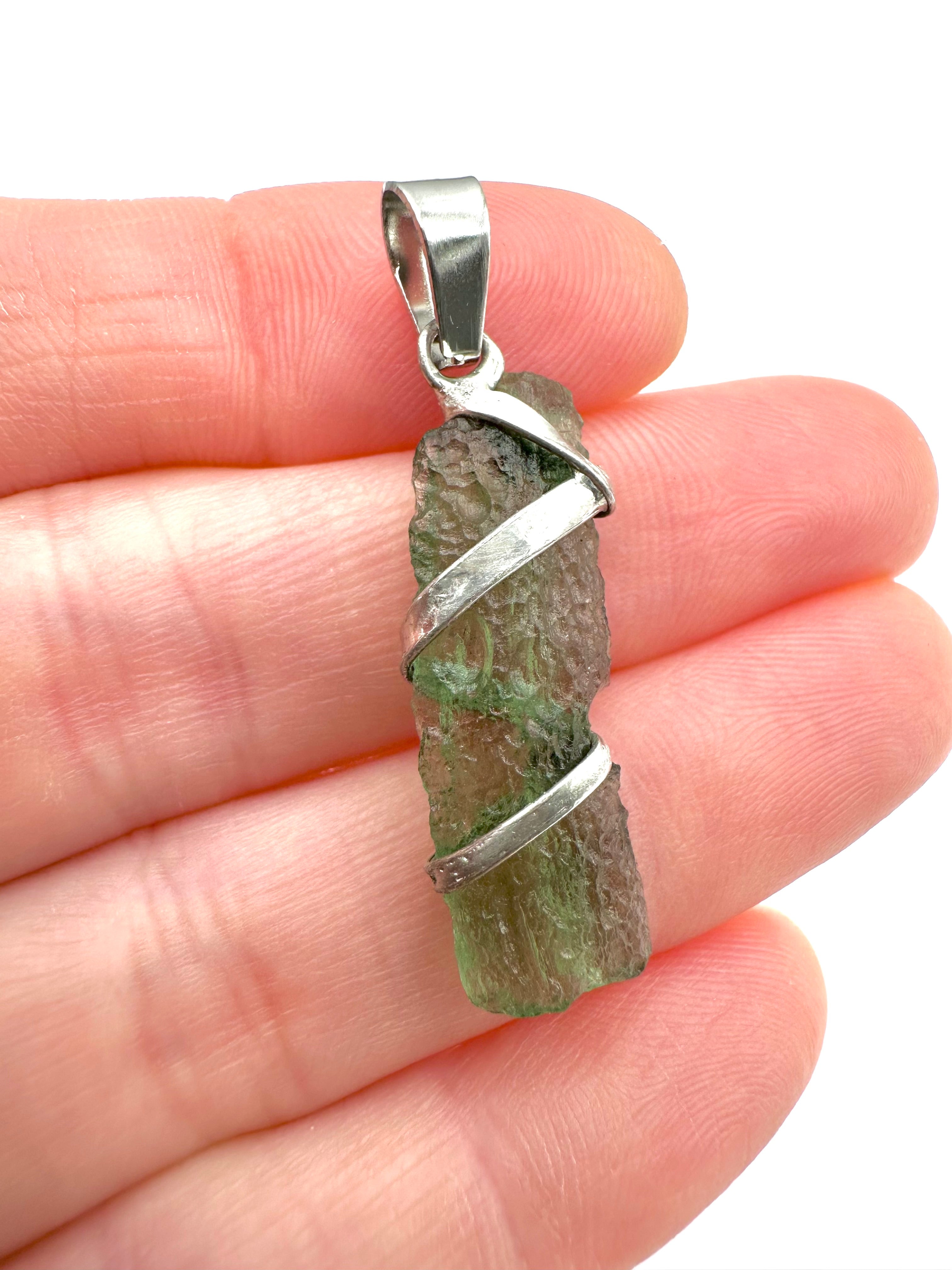 Moldavite pendant