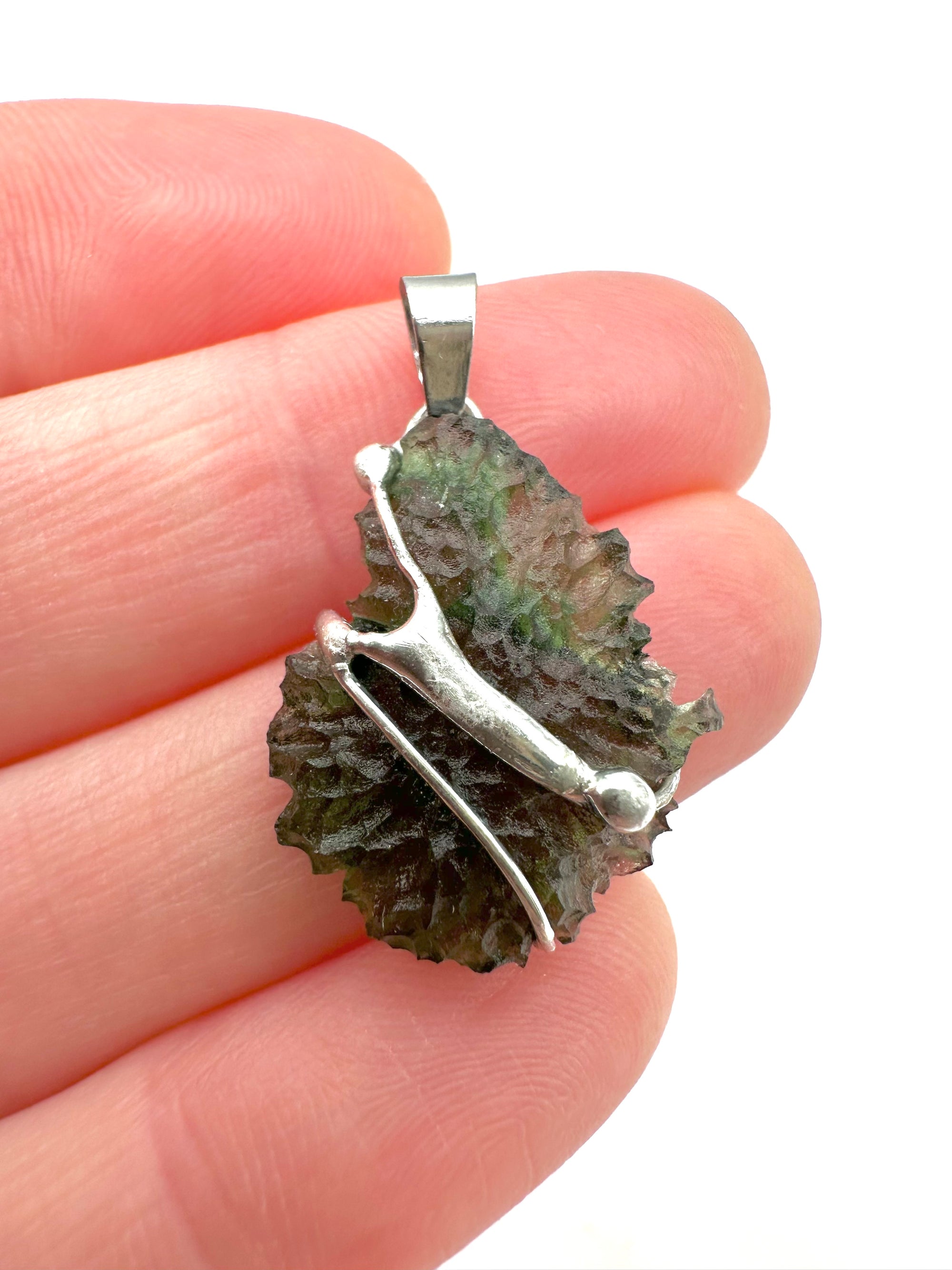 Moldavite pendant