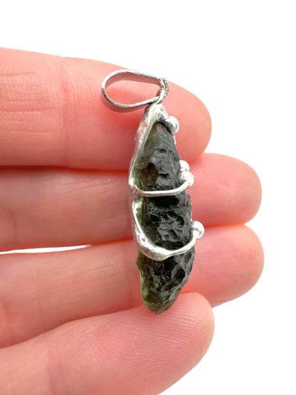 Moldavite pendant