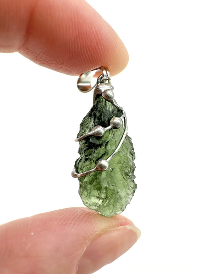 Moldavite pendant