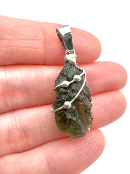 Moldavite pendant