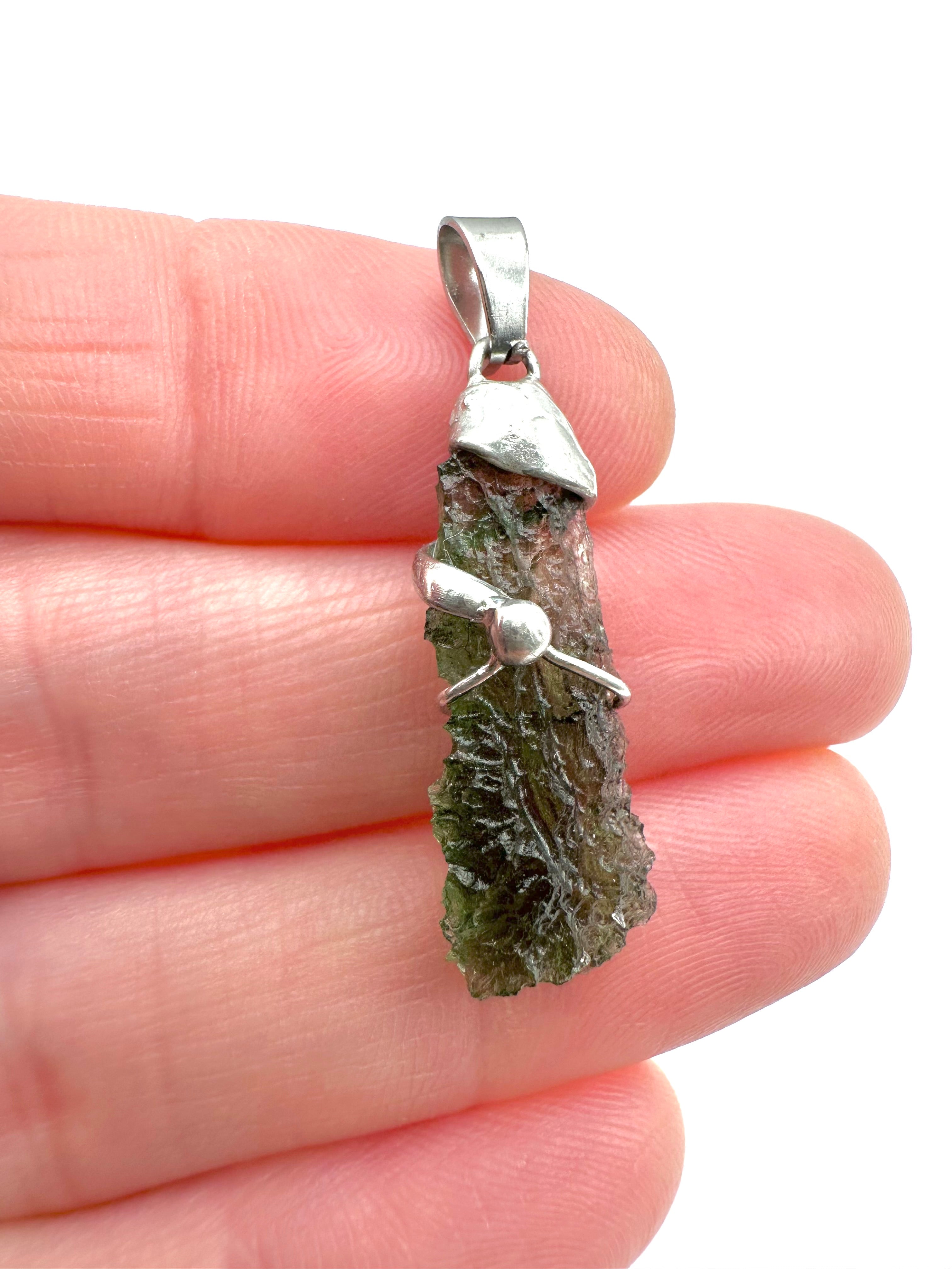 Moldavite pendant