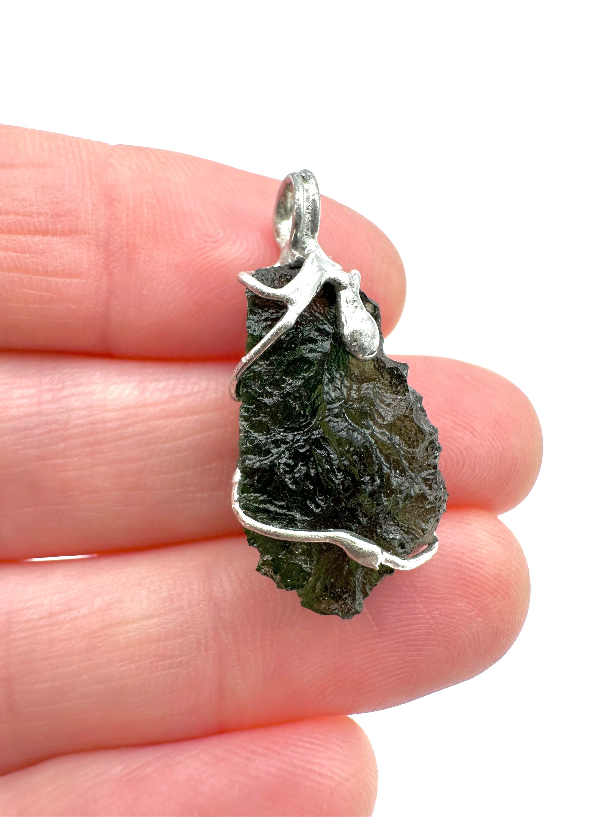 Moldavite pendant