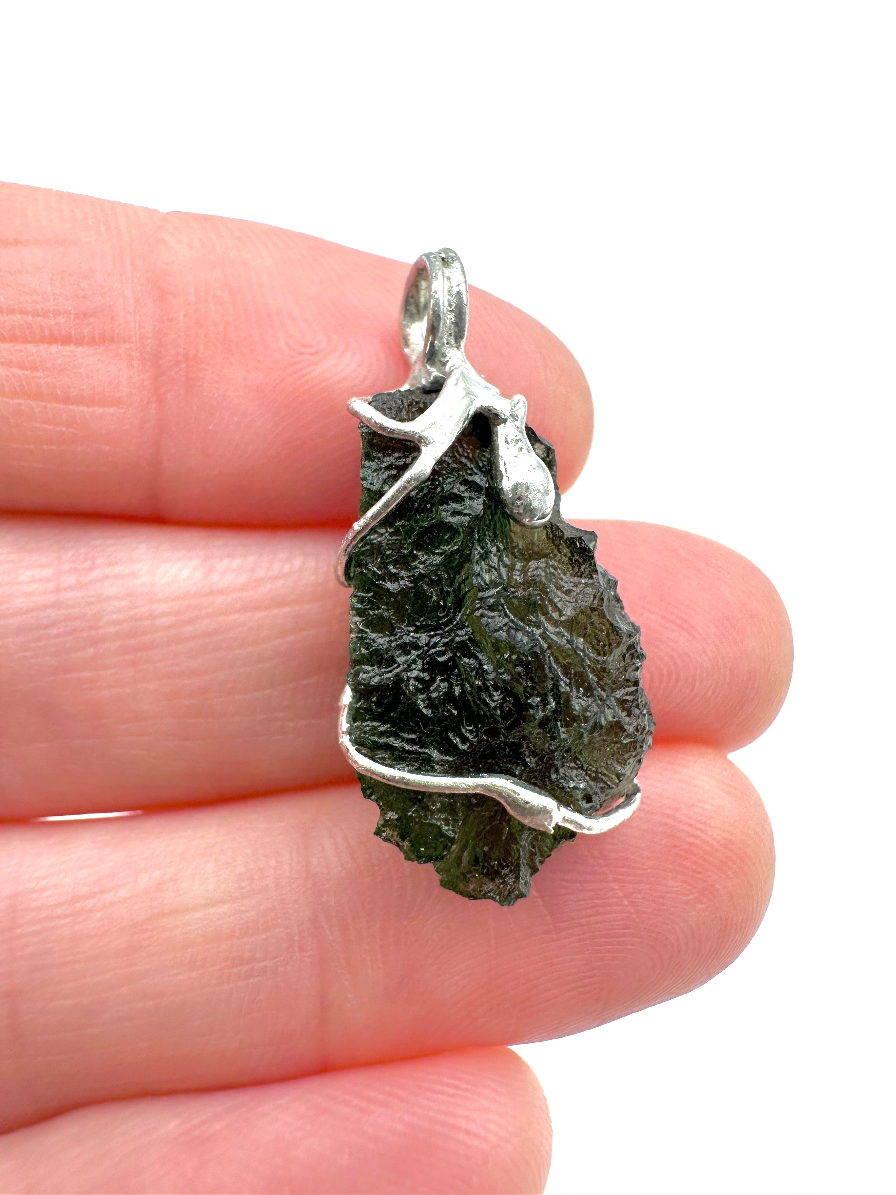 Moldavite pendant